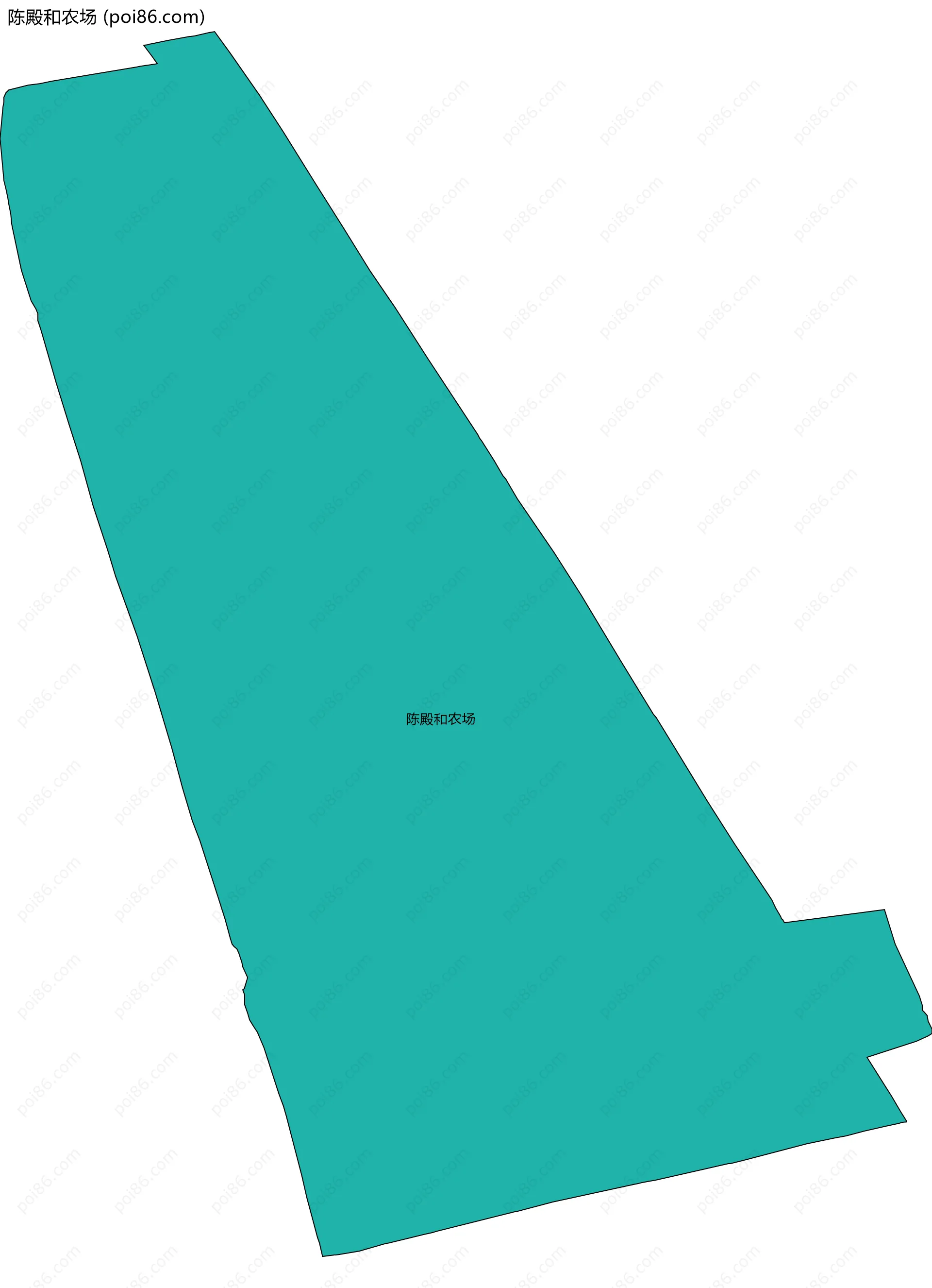 陈殿和农场边界地图