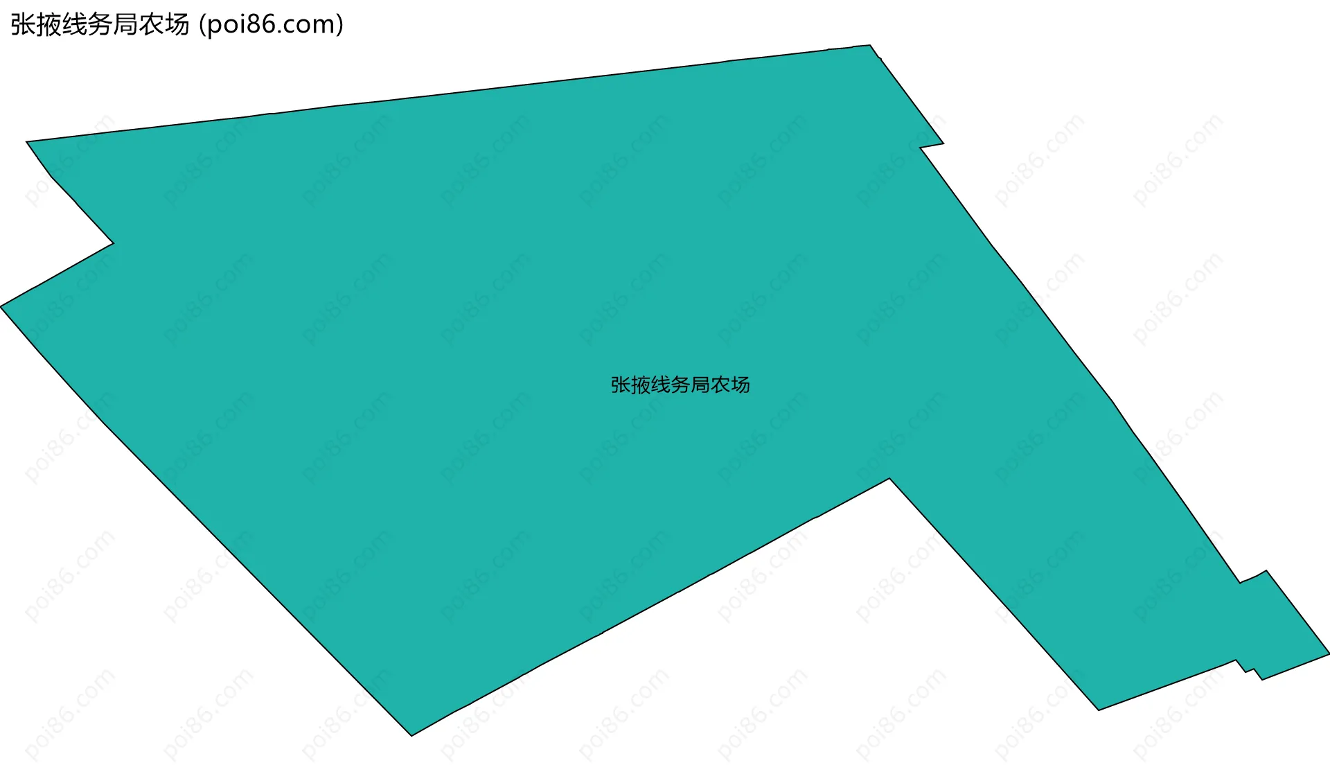 张掖线务局农场边界地图