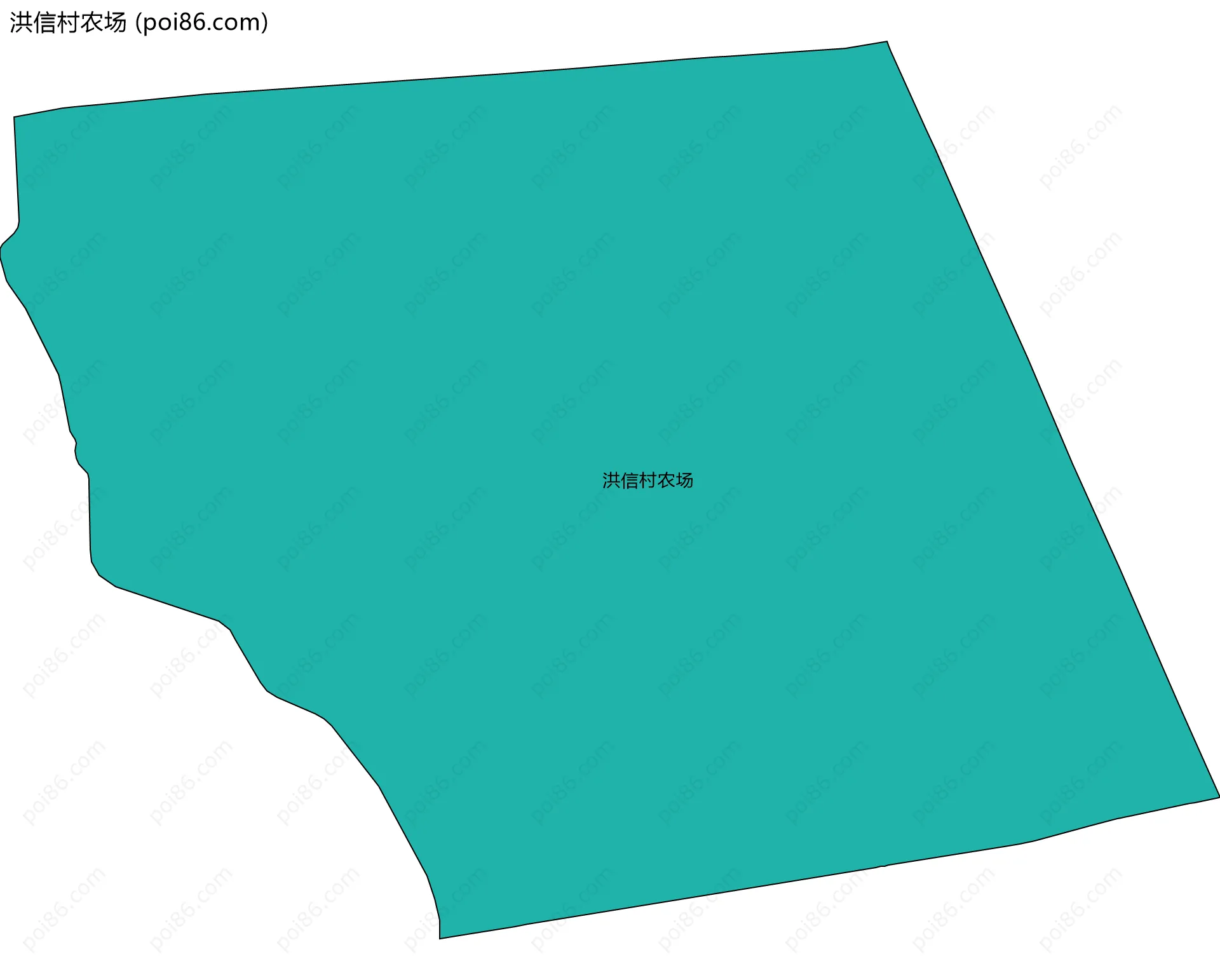 洪信村农场边界地图