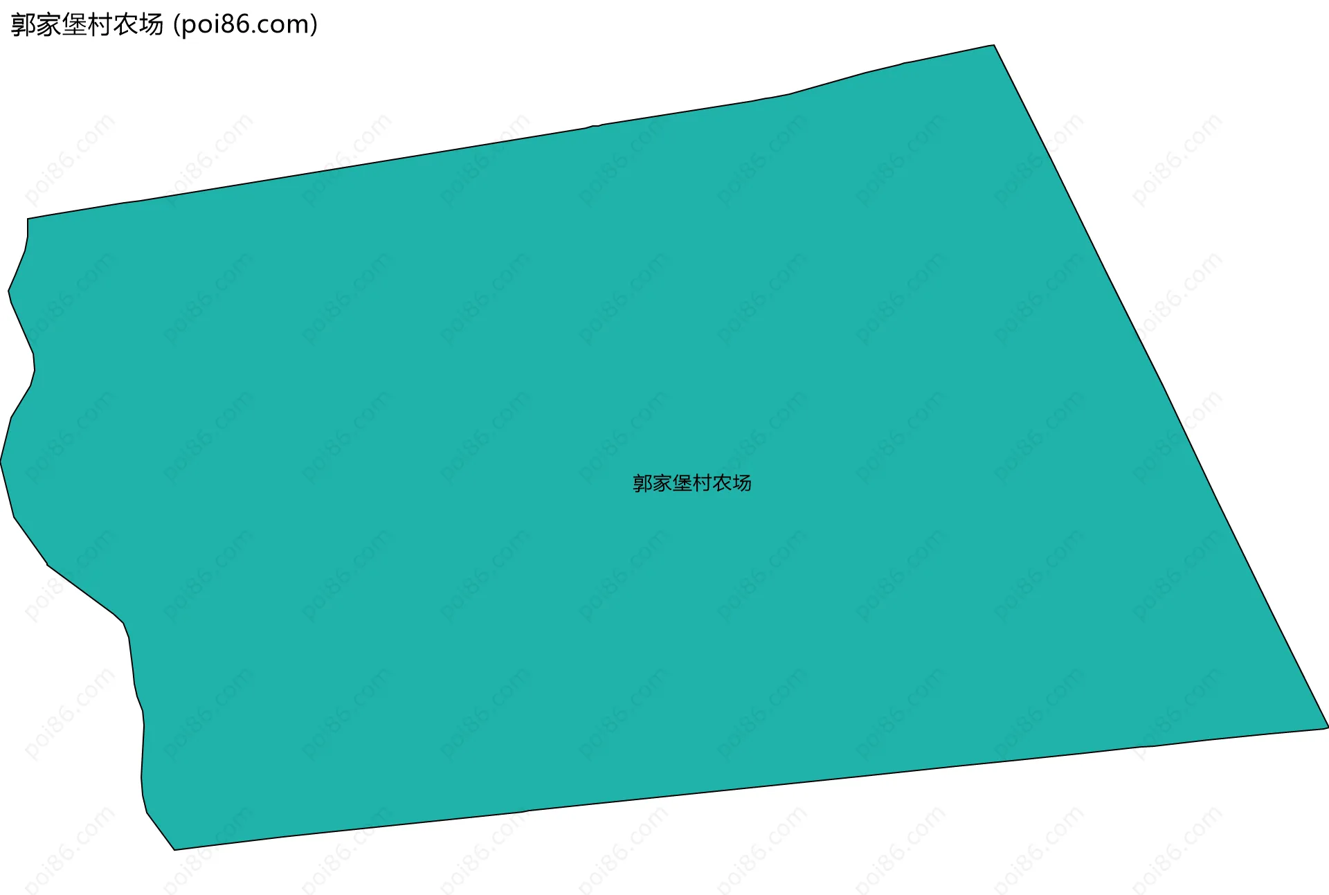 郭家堡村农场边界地图