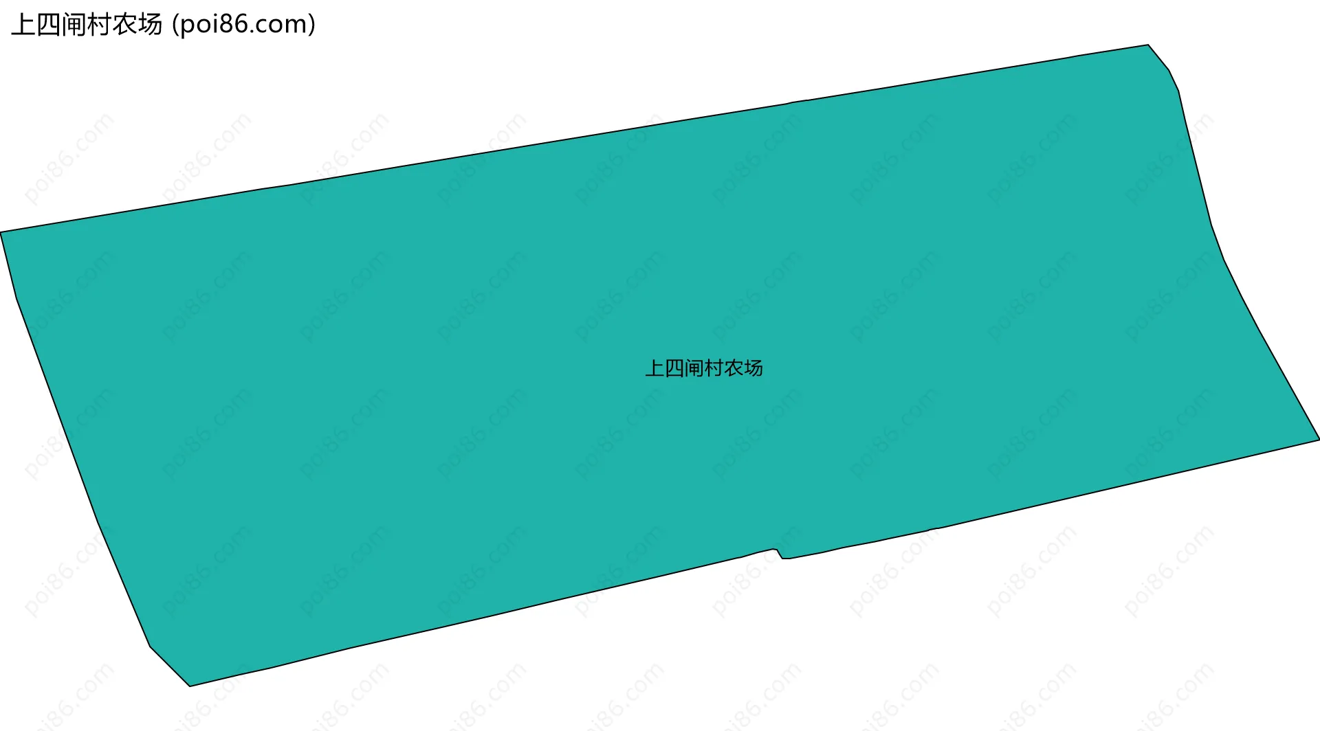 上四闸村农场边界地图