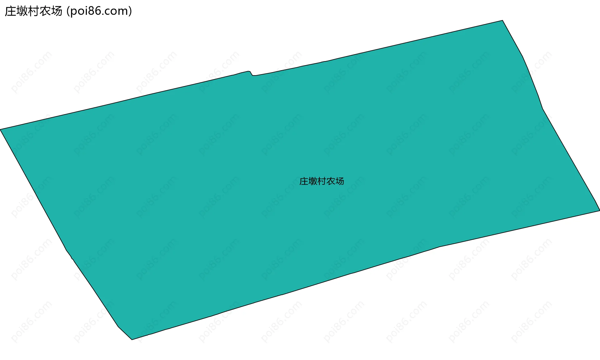 庄墩村农场边界地图