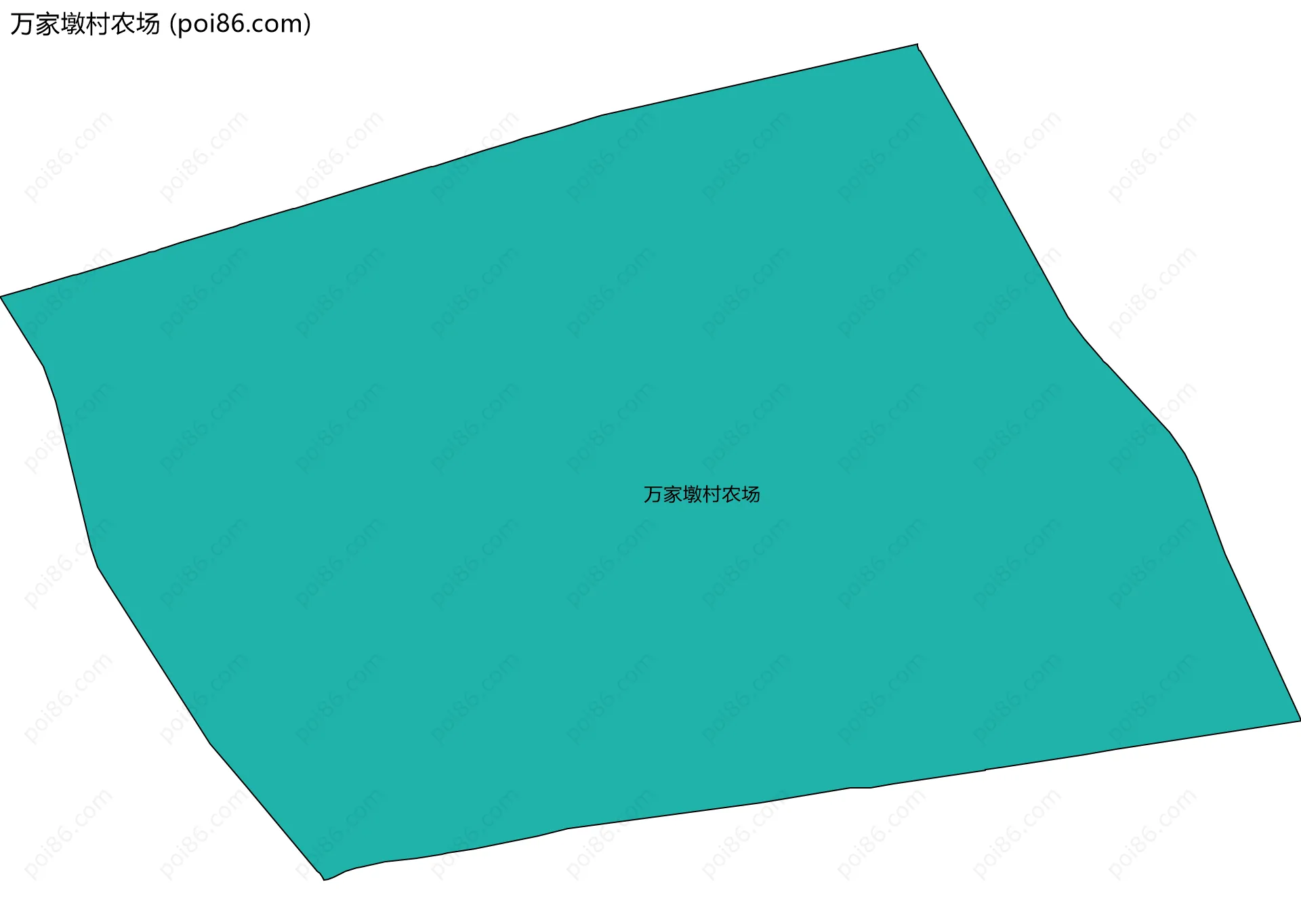 万家墩村农场边界地图