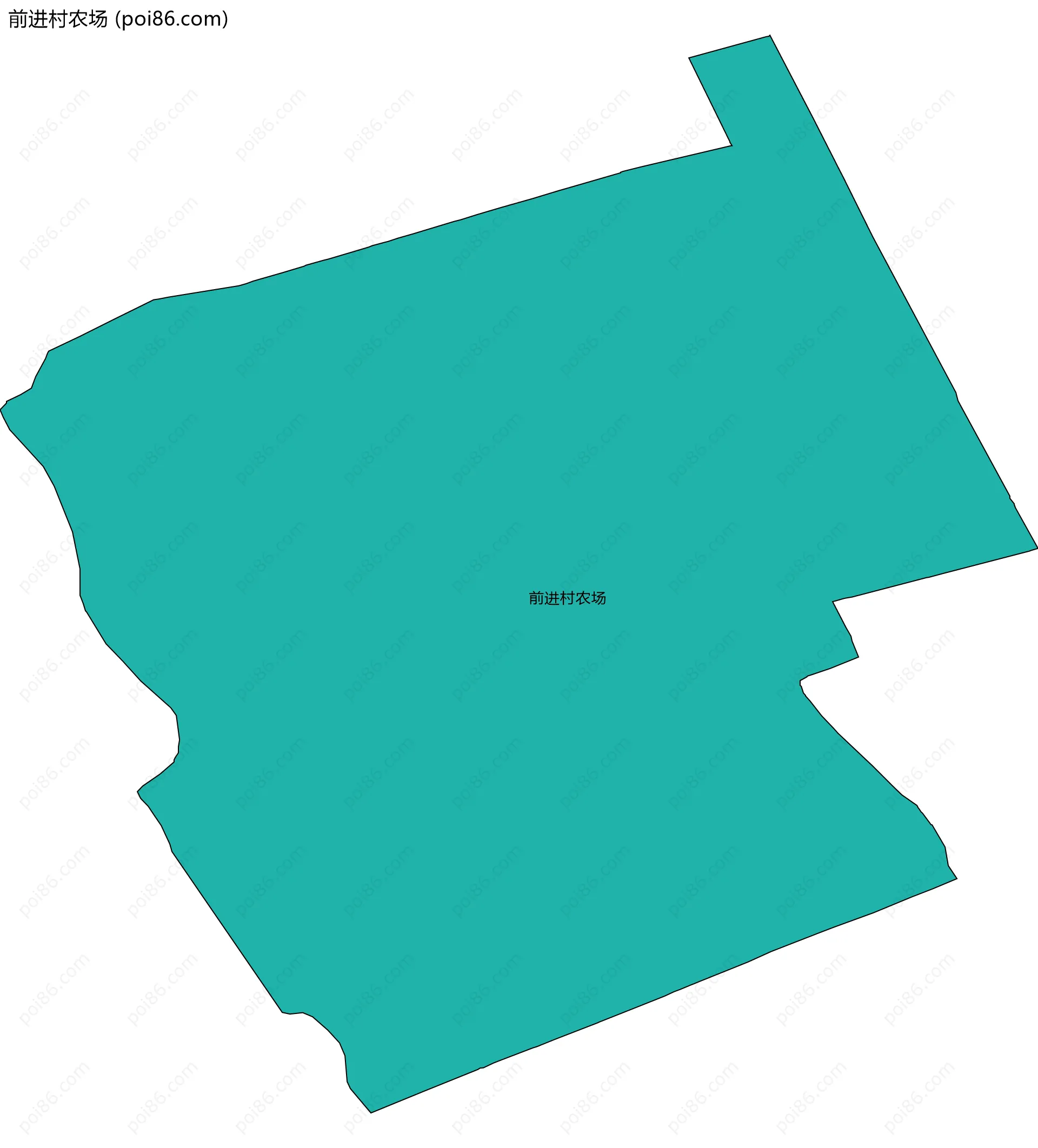 前进村农场边界地图