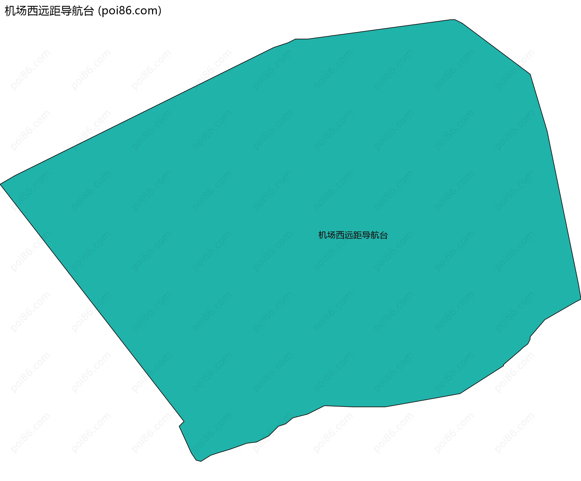 机场西远距导航台边界地图