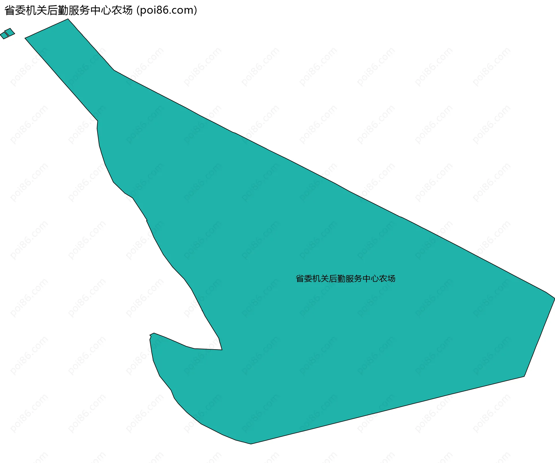 省委机关后勤服务中心农场边界地图