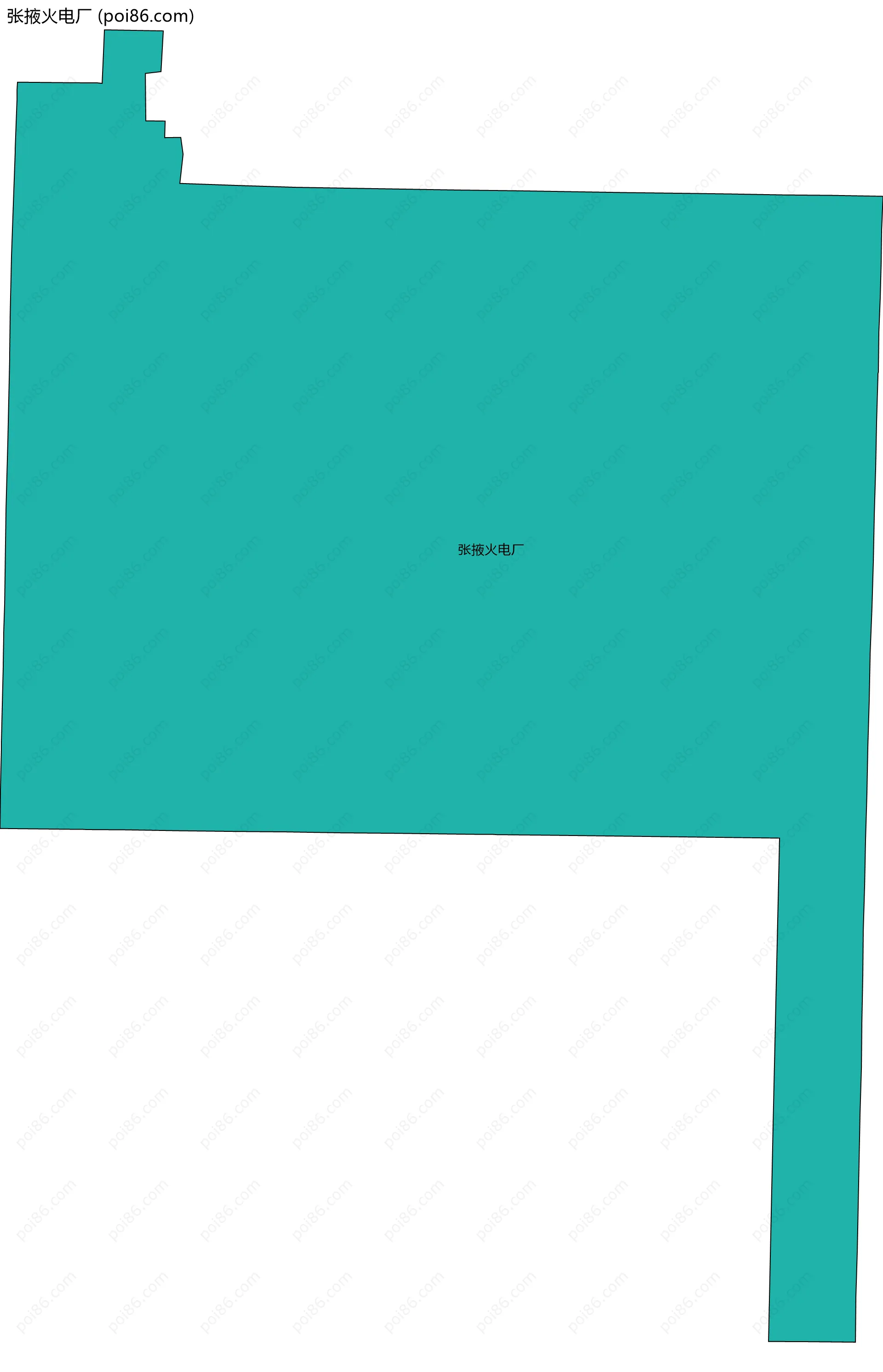 张掖火电厂边界地图