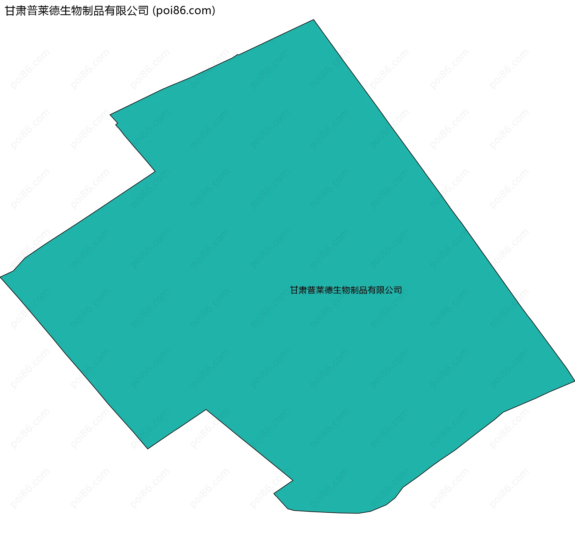 甘肃普莱德生物制品有限公司边界地图
