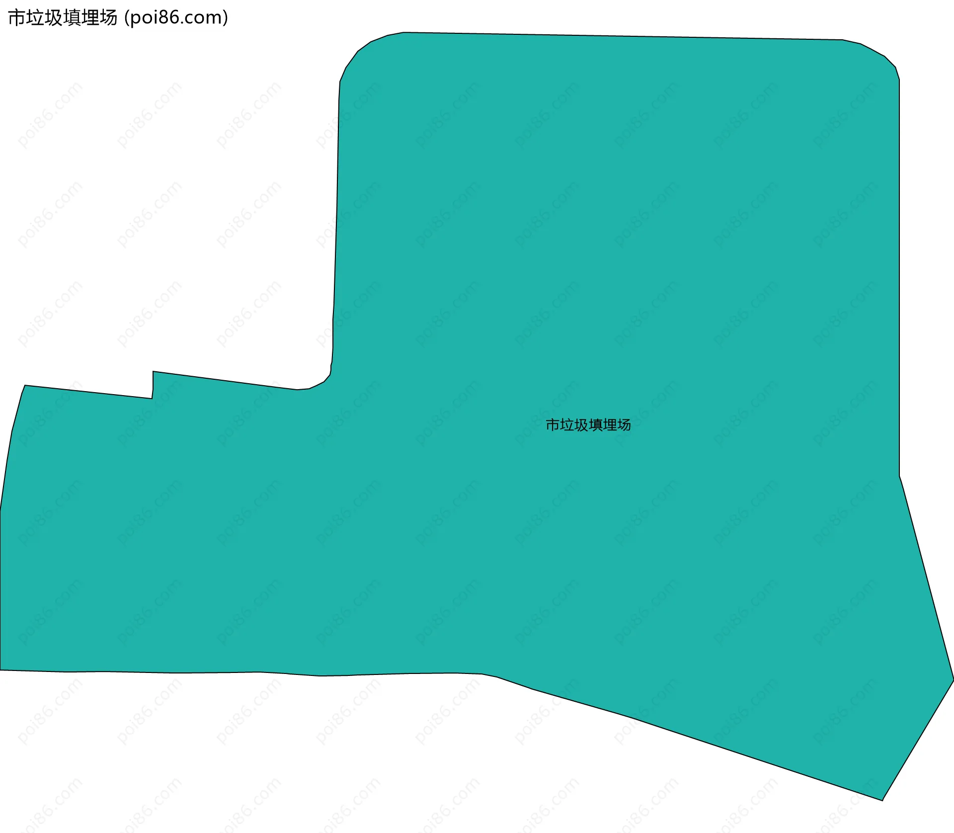 市垃圾填埋场边界地图