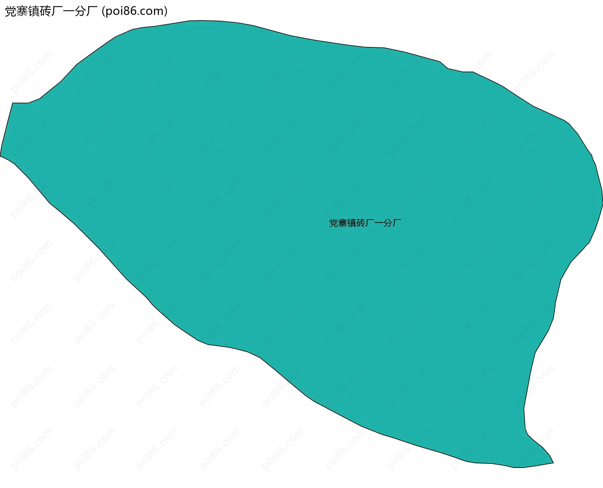 党寨镇砖厂一分厂边界地图