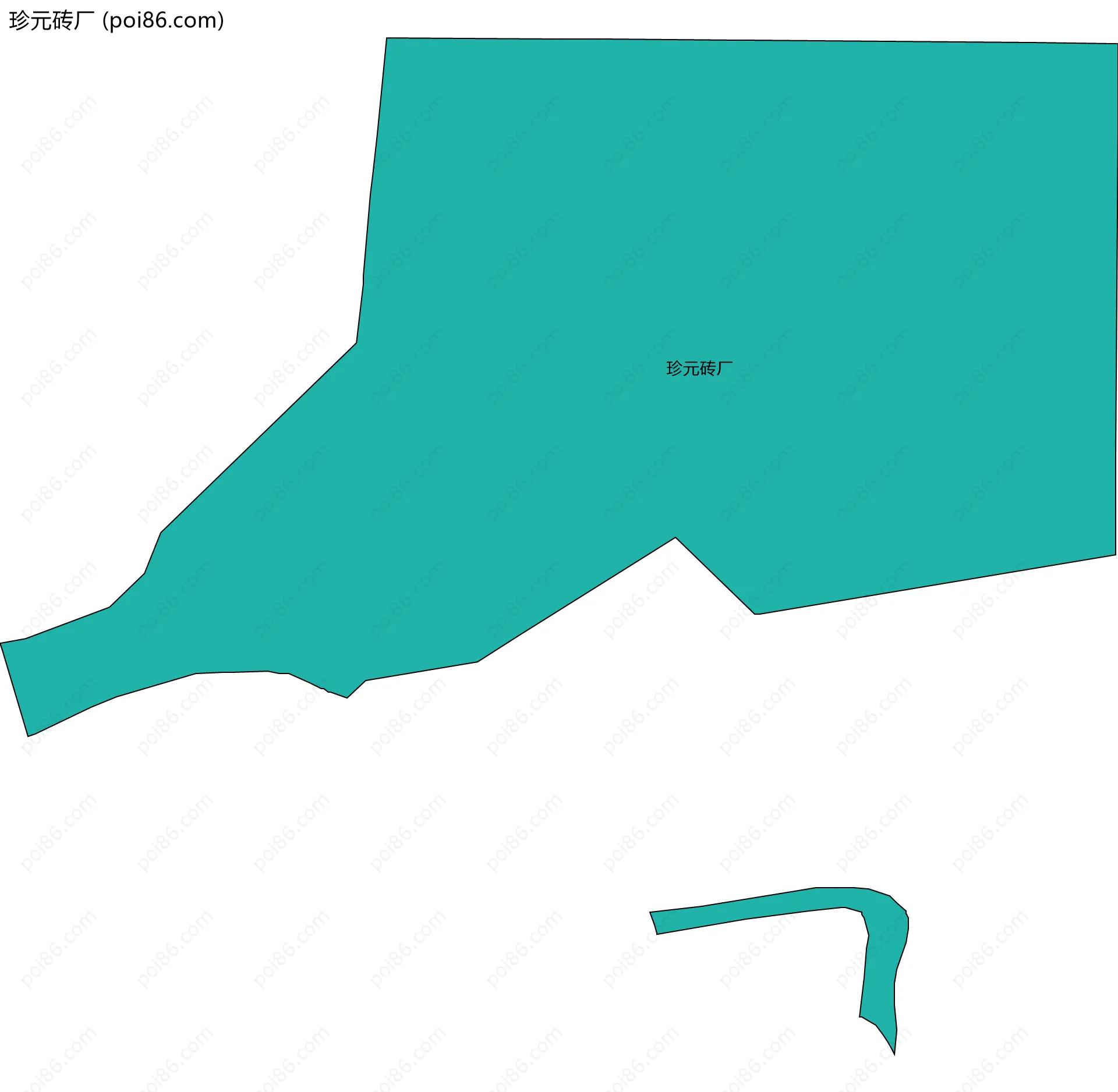 珍元砖厂边界地图