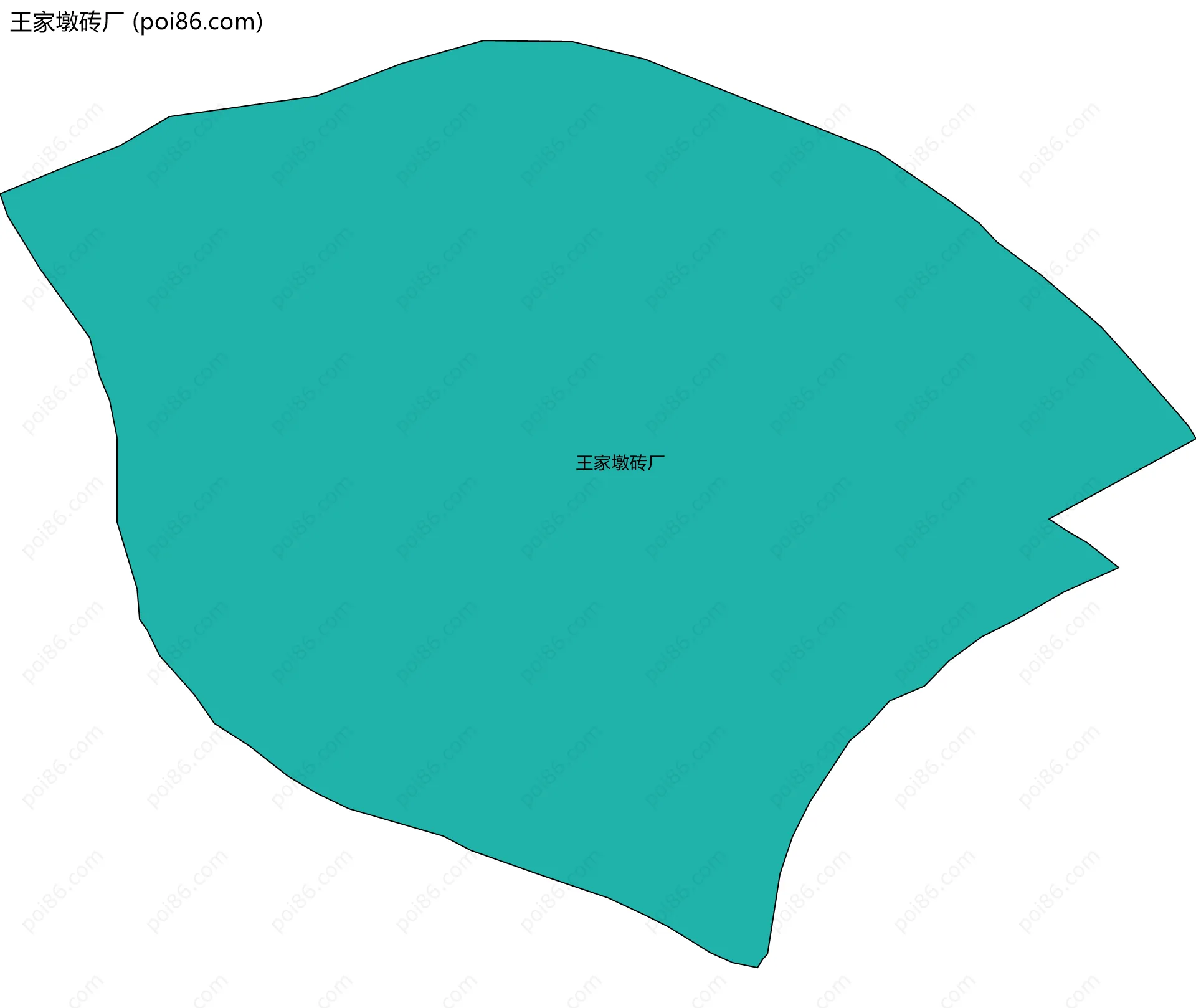 王家墩砖厂边界地图