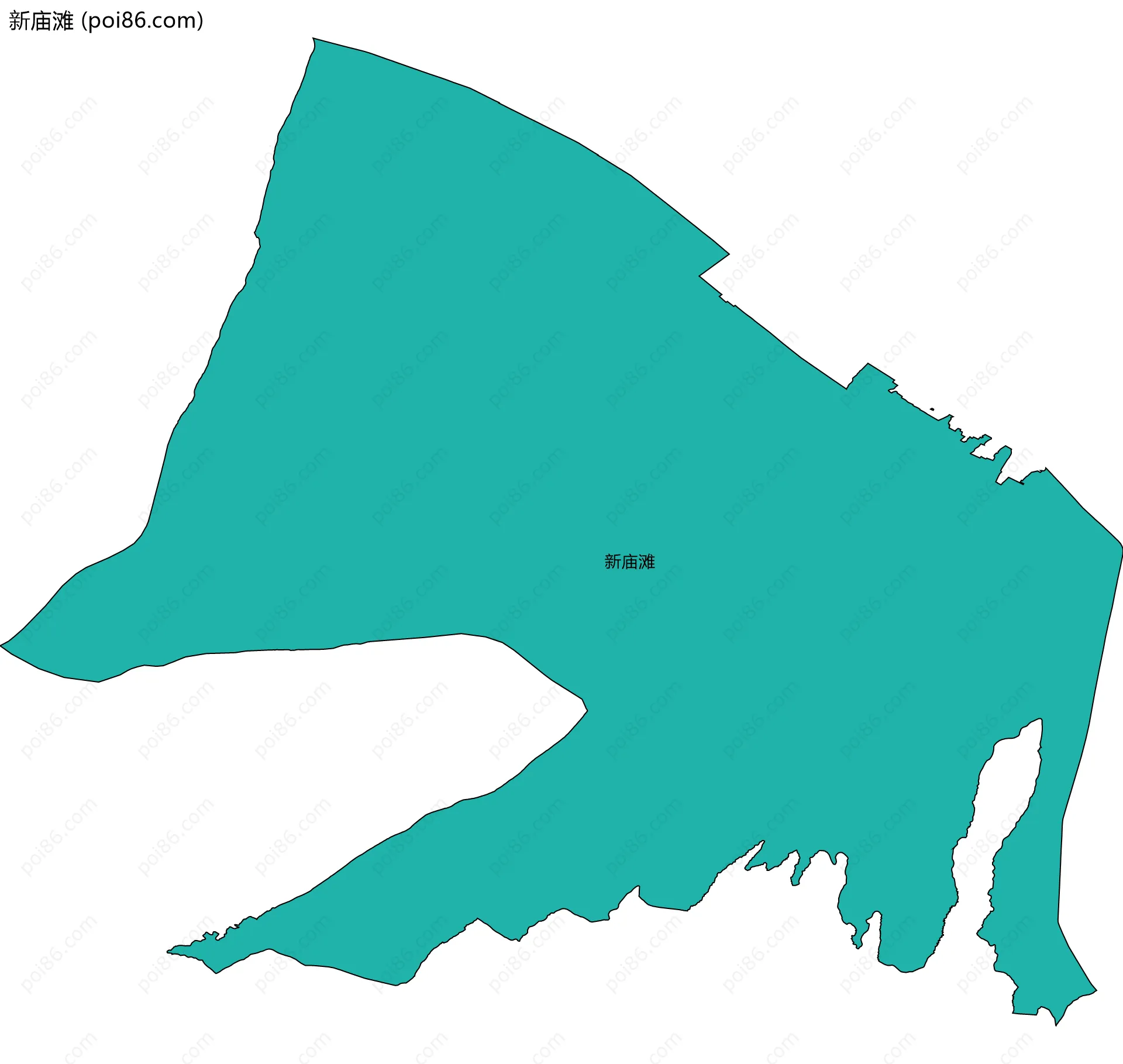 新庙滩边界地图