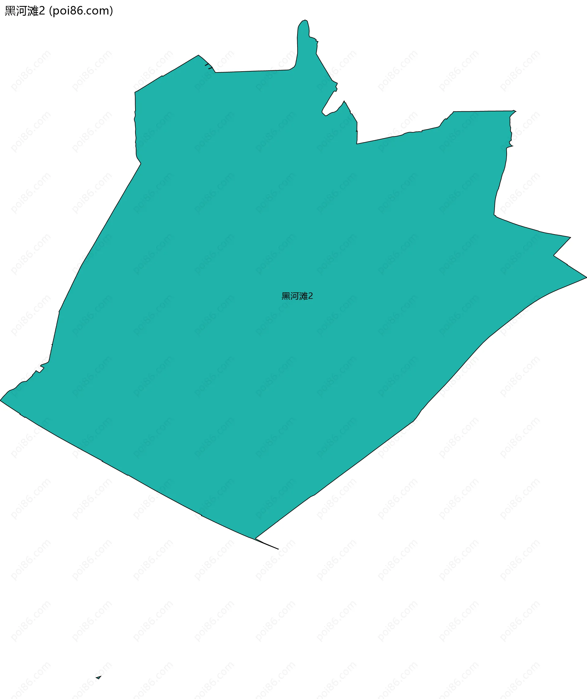 黑河滩2边界地图