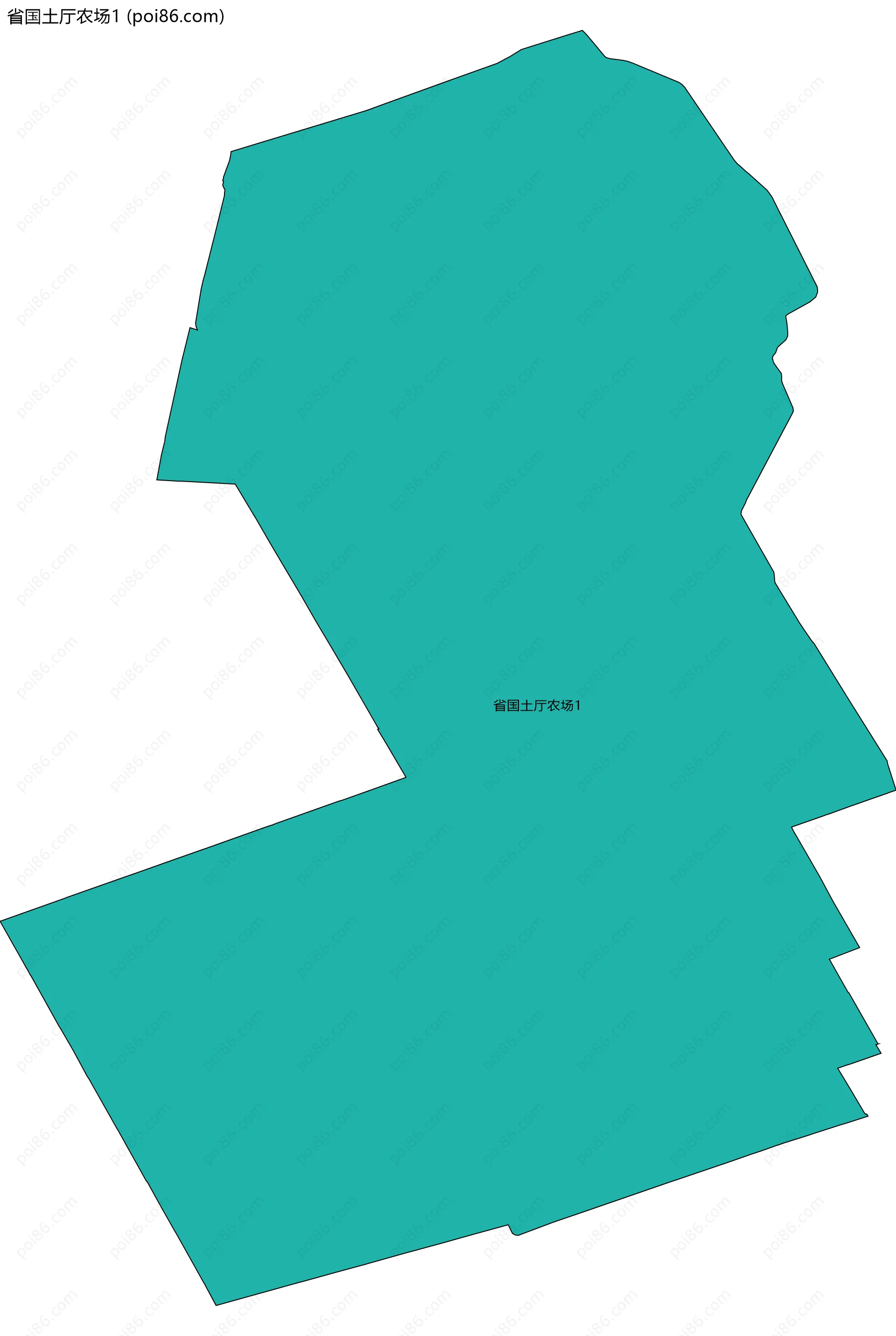 省国土厅农场1边界地图
