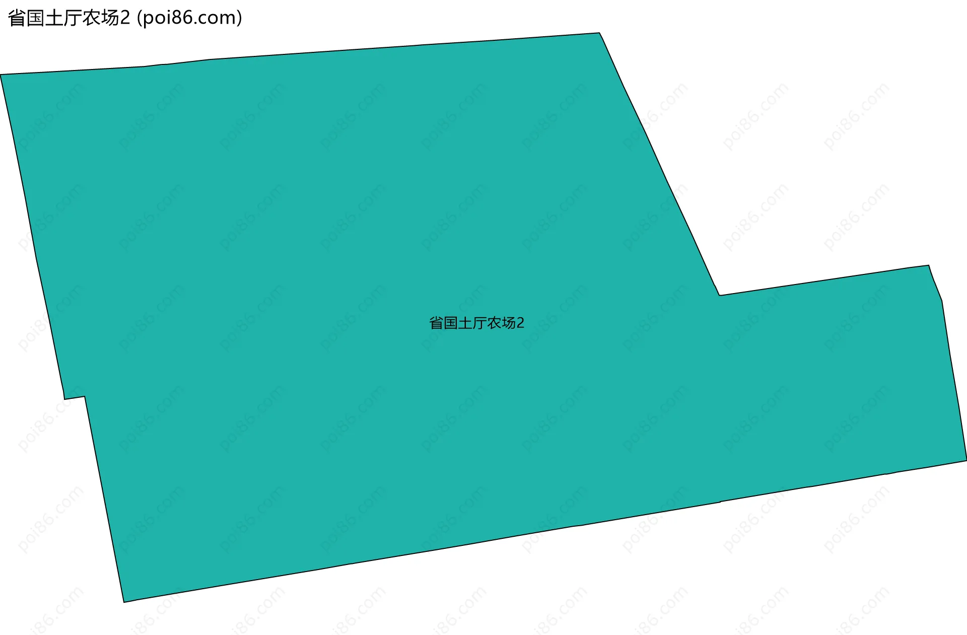 省国土厅农场2边界地图