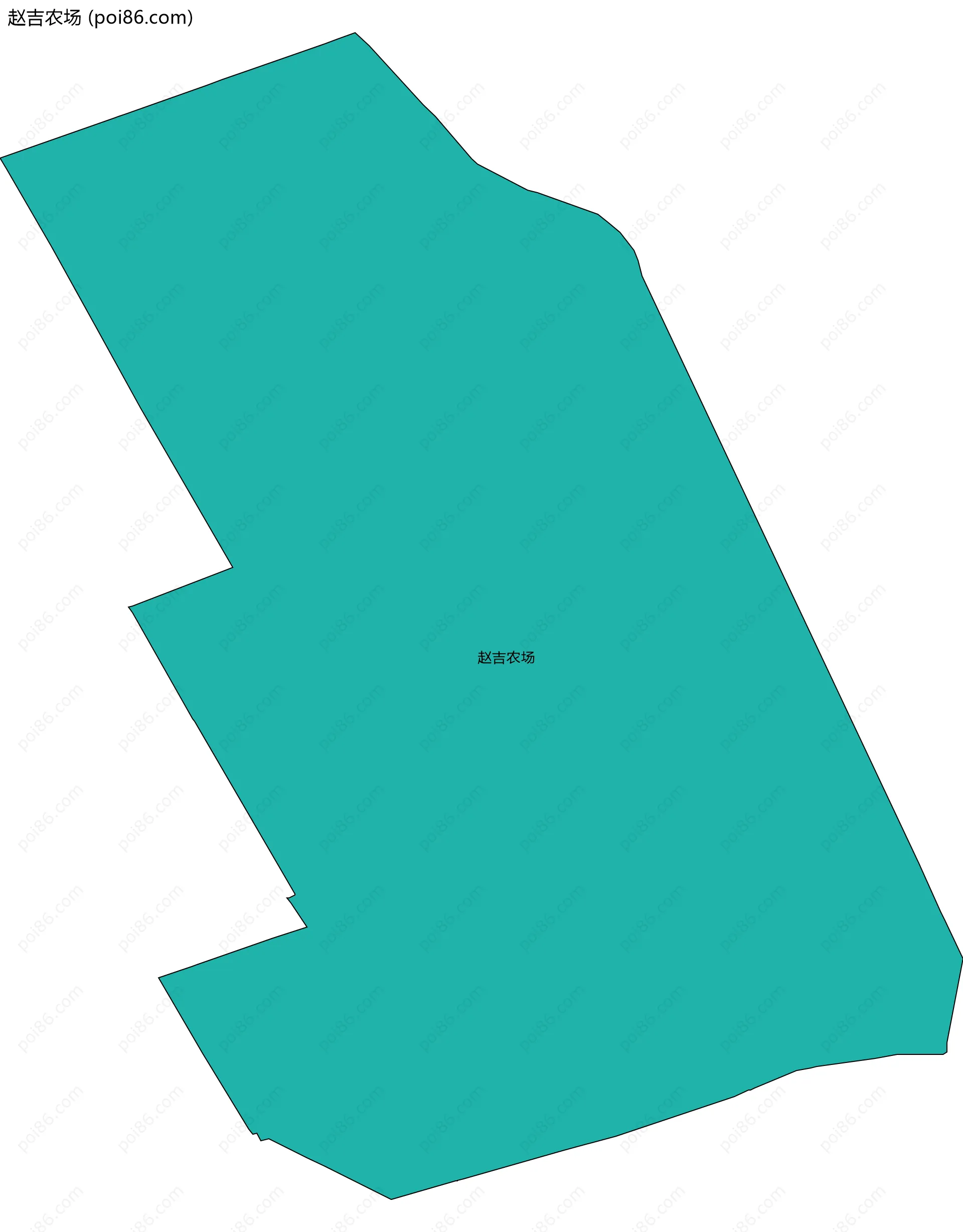 赵吉农场边界地图