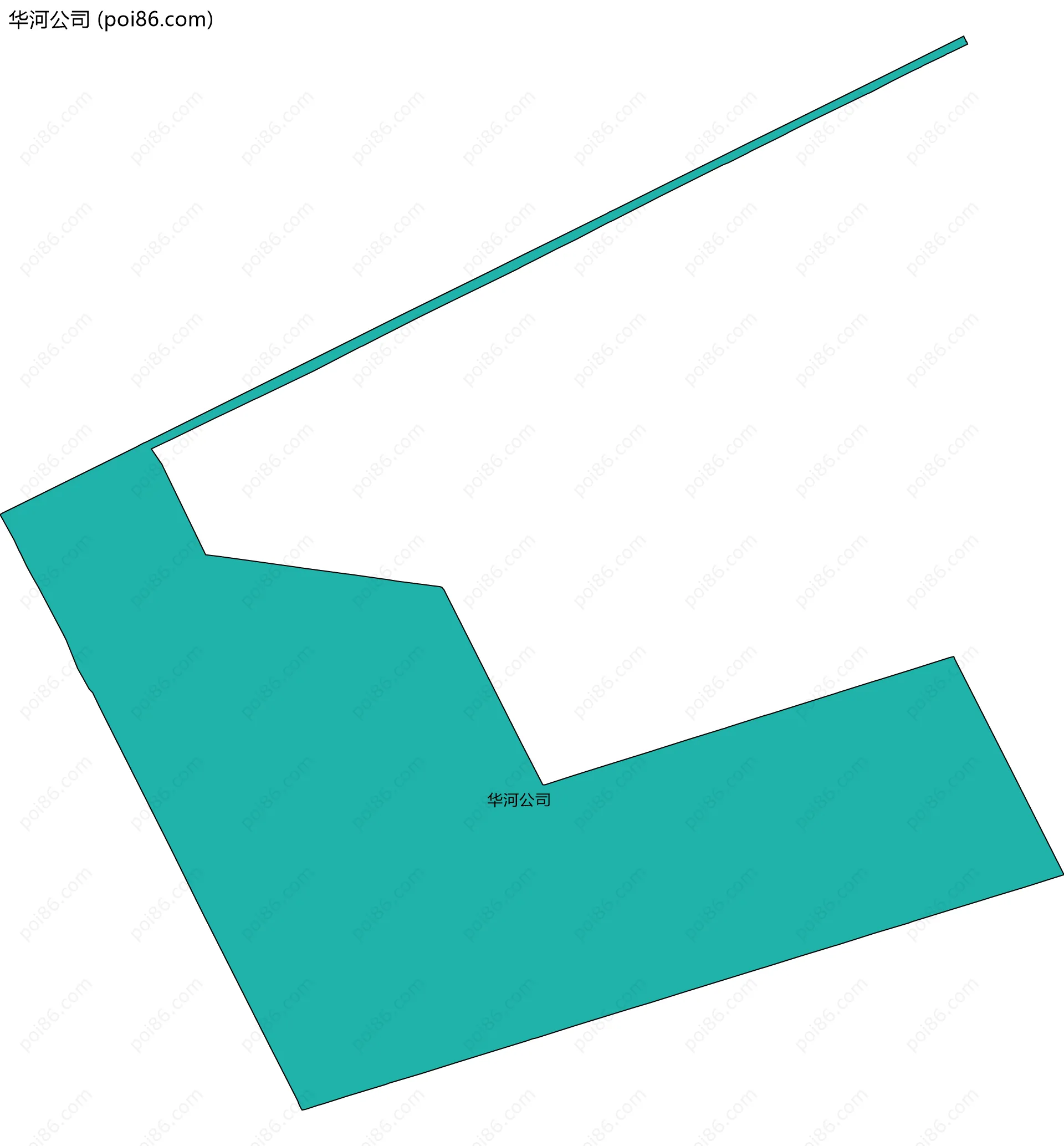 华河公司边界地图