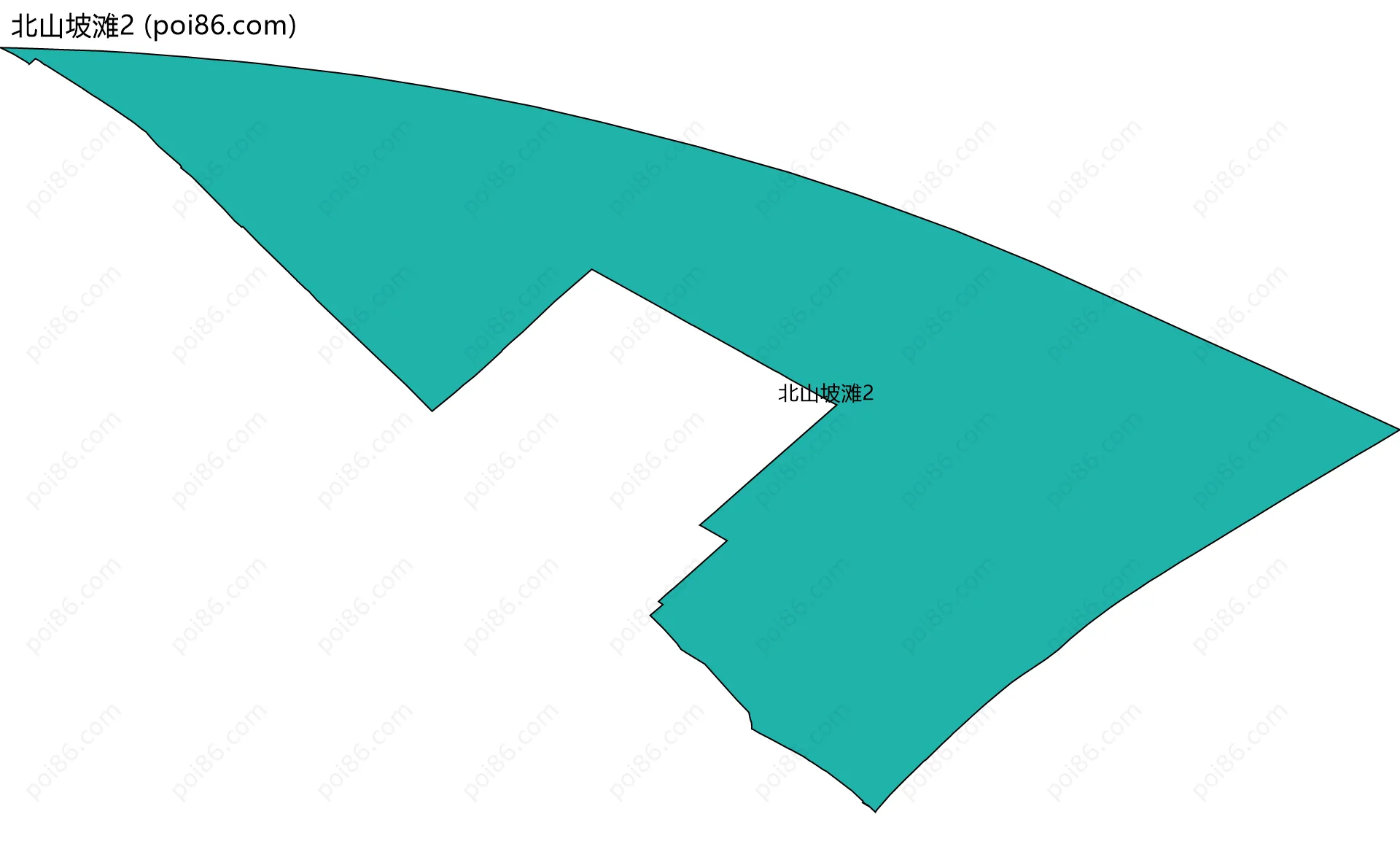 北山坡滩2边界地图