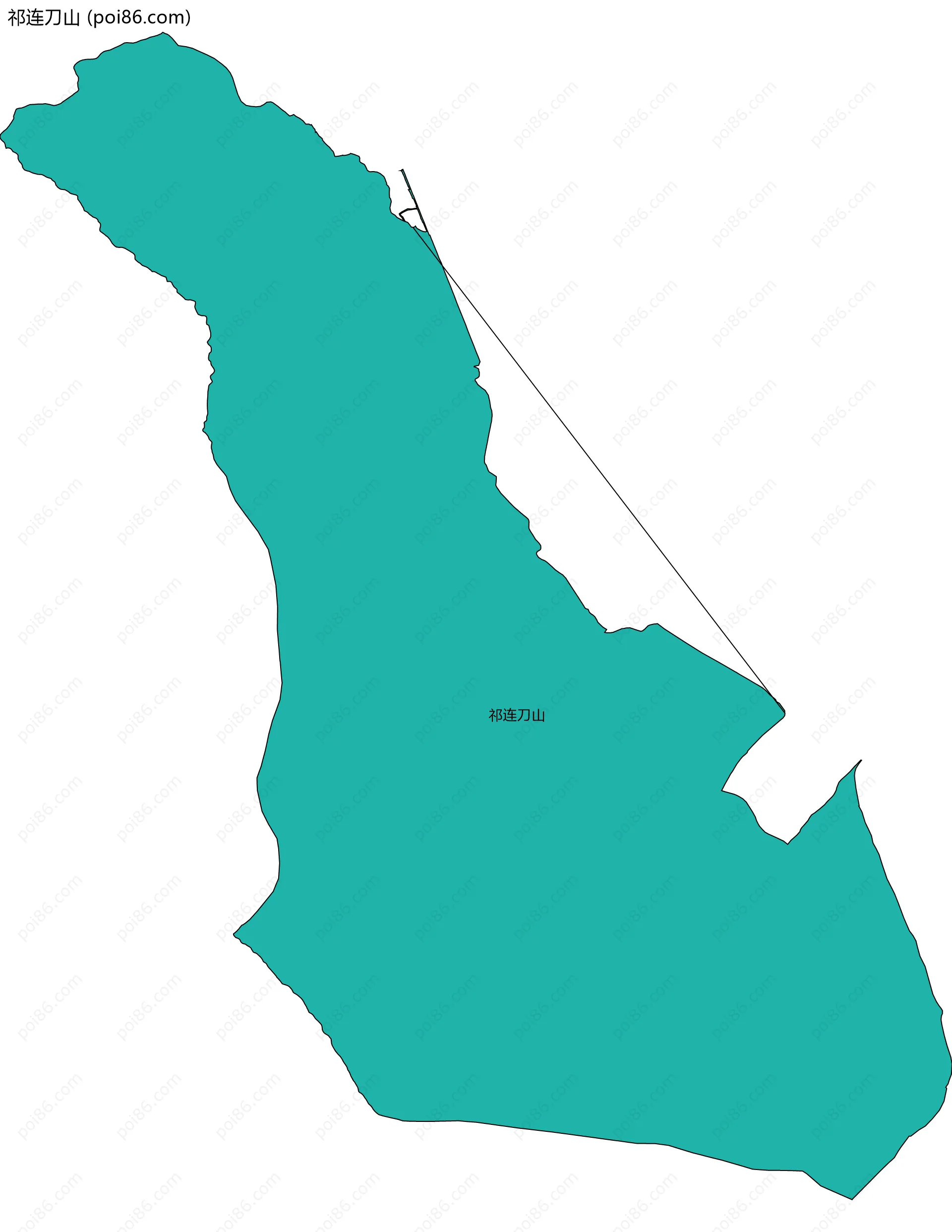 祁连刀山边界地图