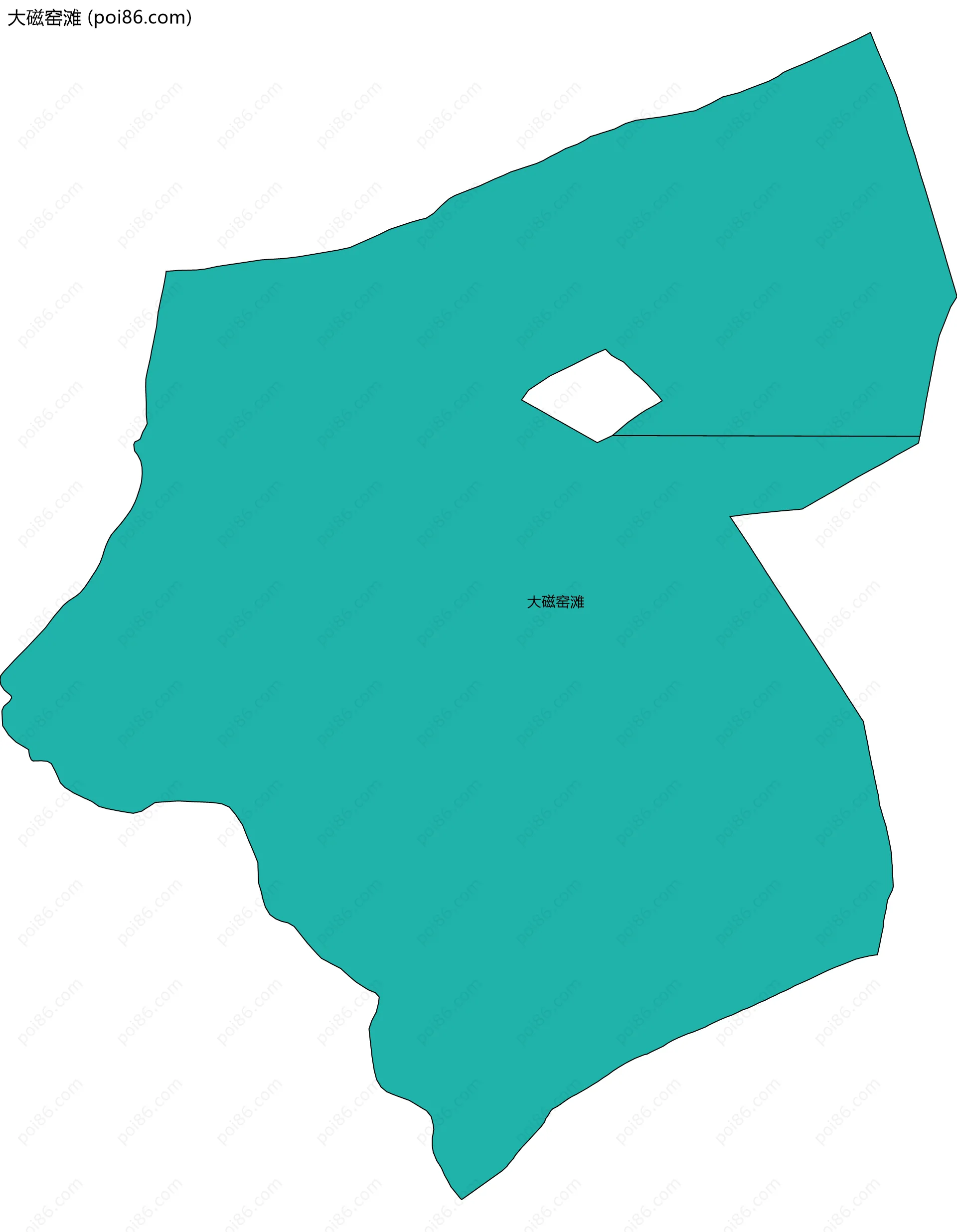 大磁窑滩边界地图