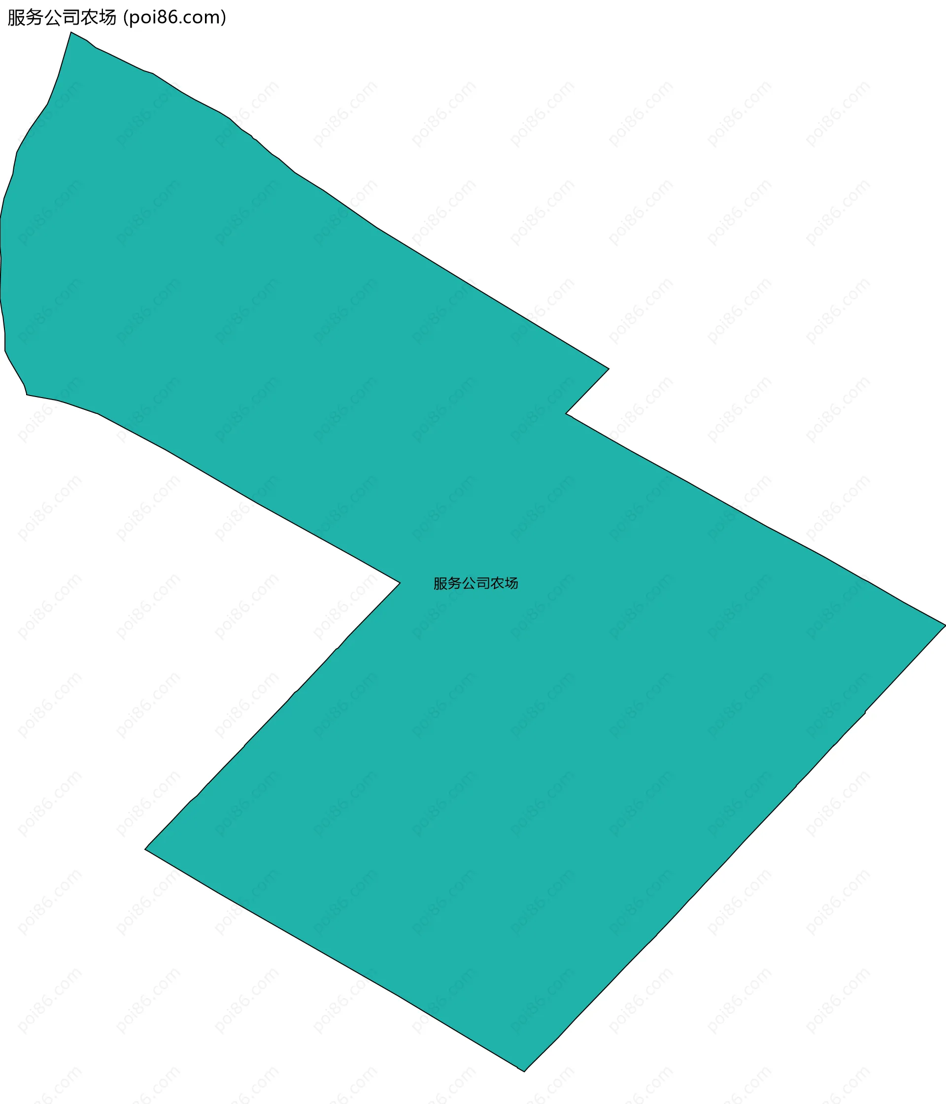 服务公司农场边界地图