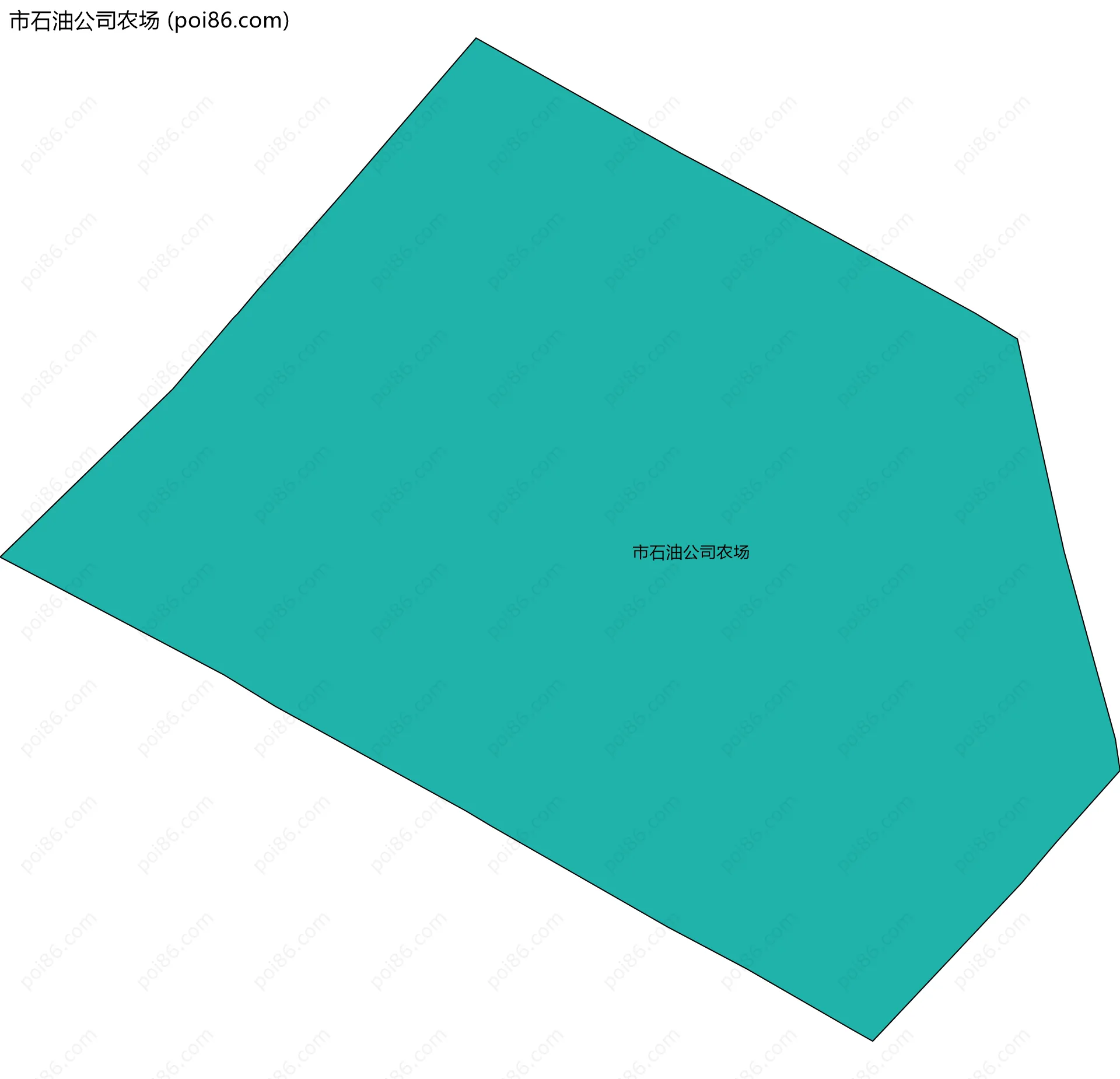 市石油公司农场边界地图