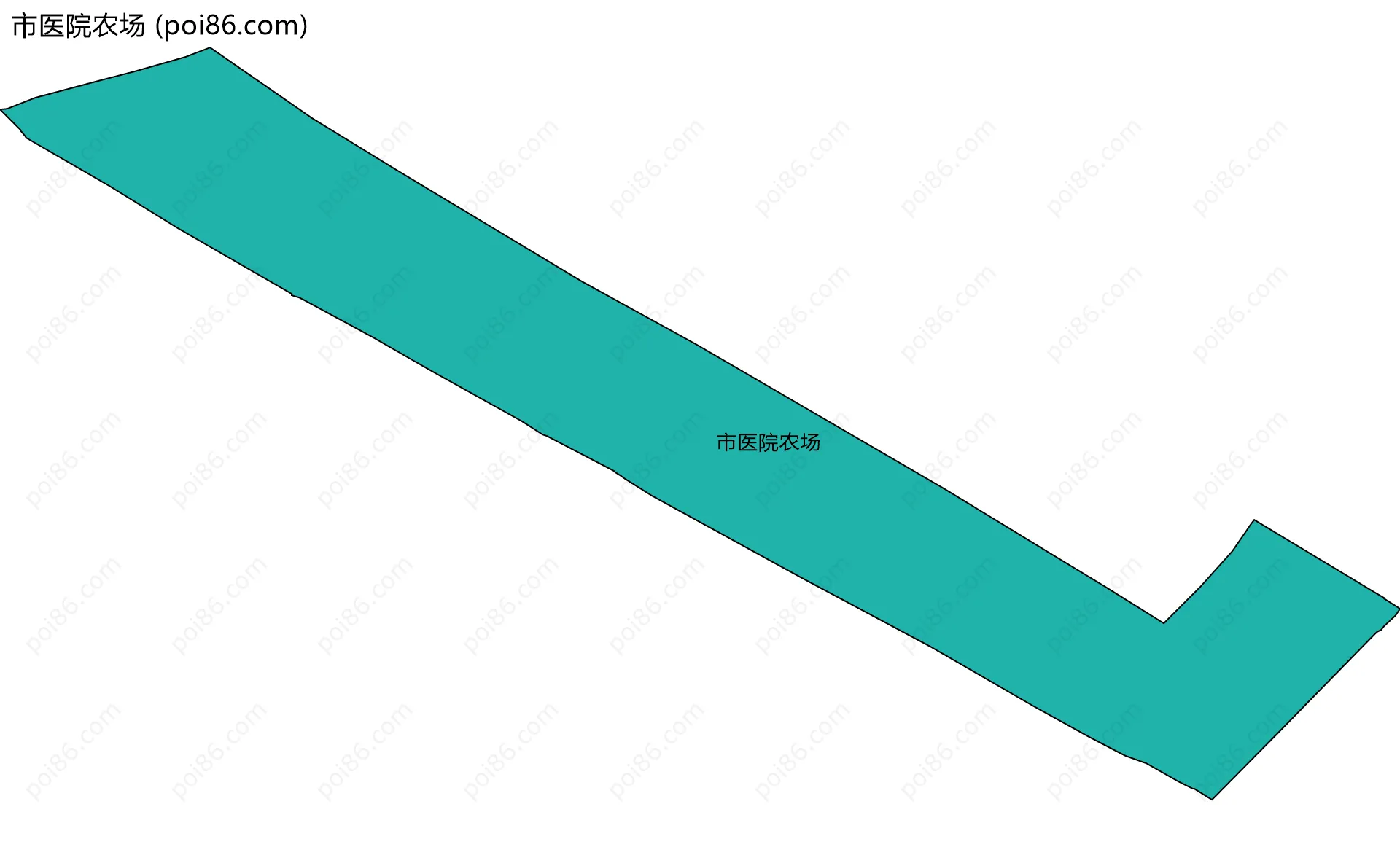 市医院农场边界地图