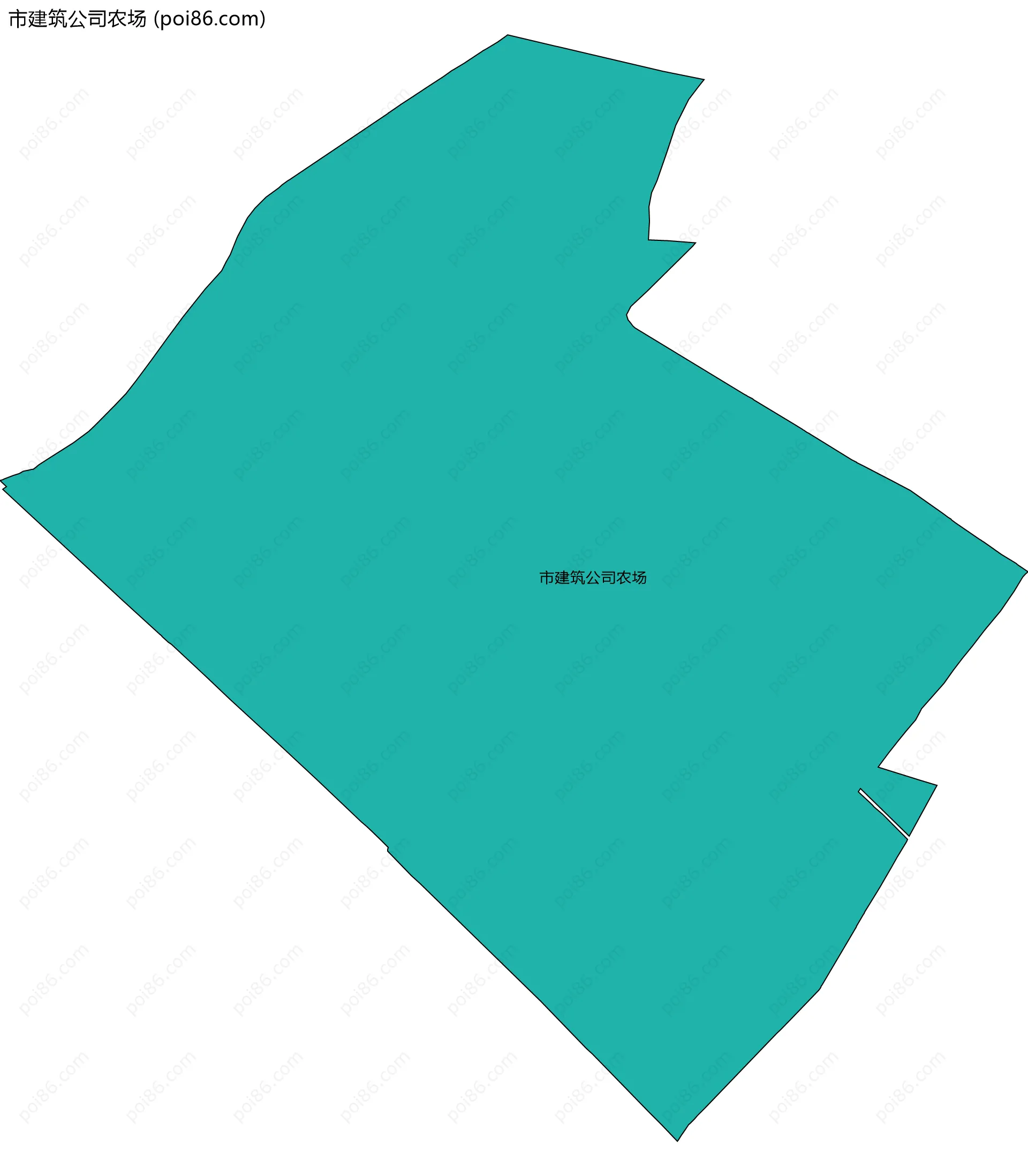 市建筑公司农场边界地图