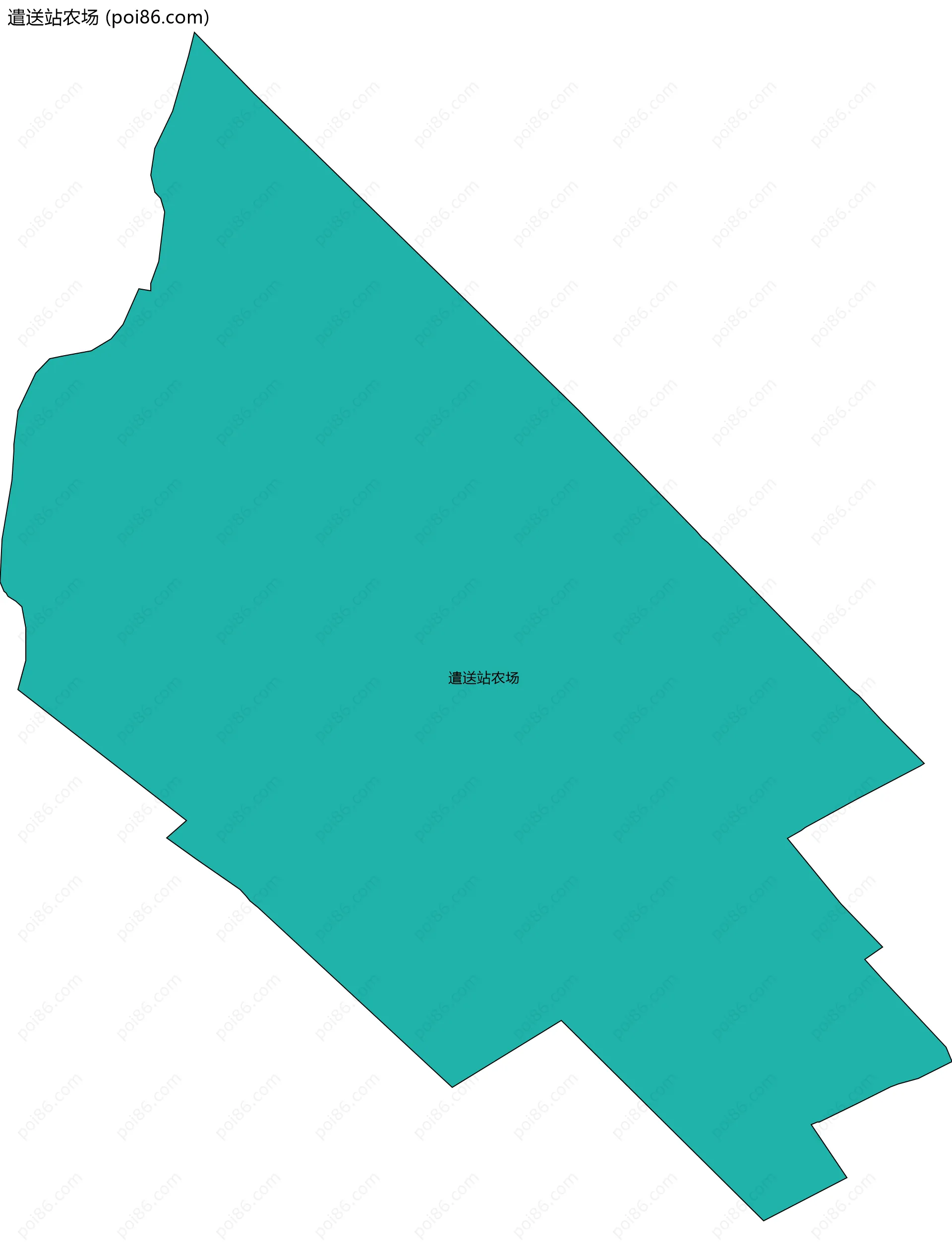 遣送站农场边界地图