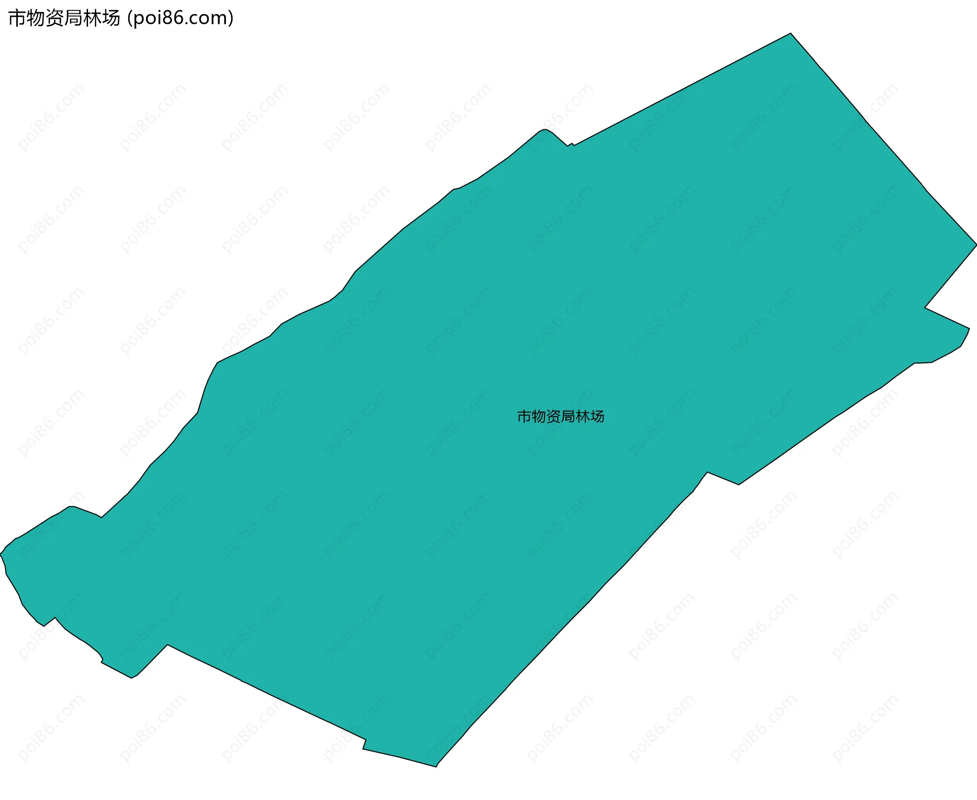 市物资局林场边界地图