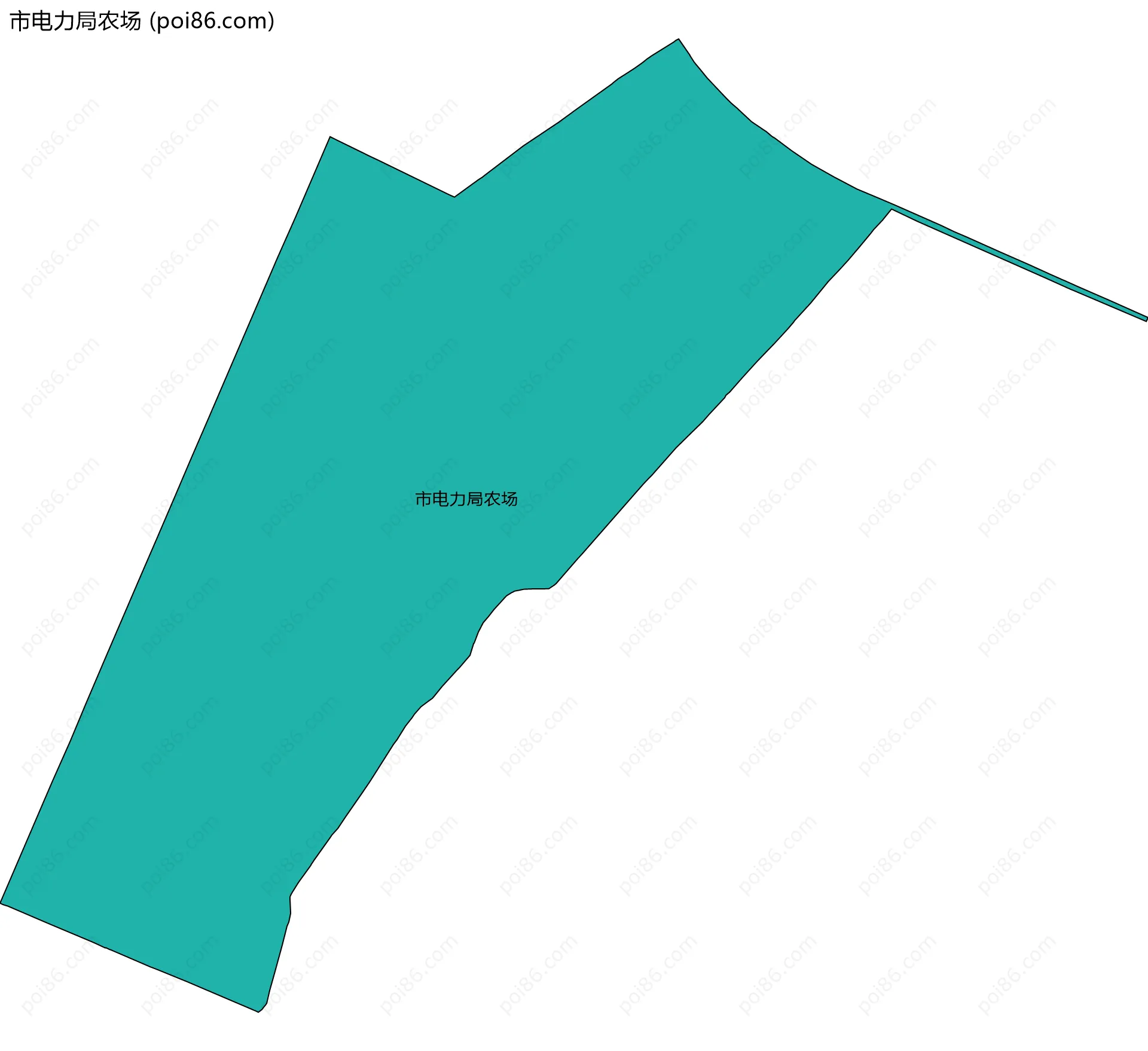 市电力局农场边界地图