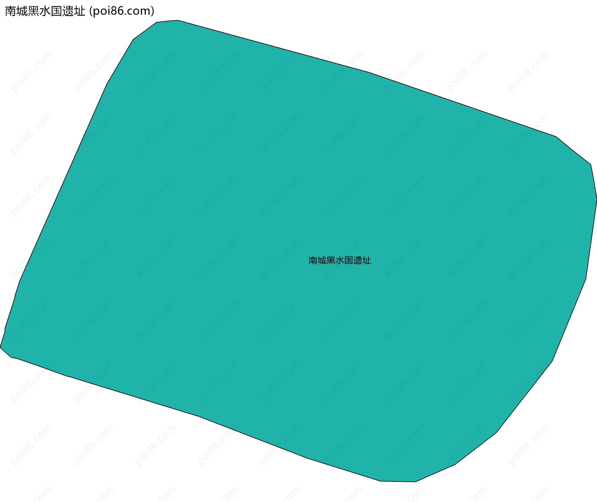 南城黑水国遗址边界地图