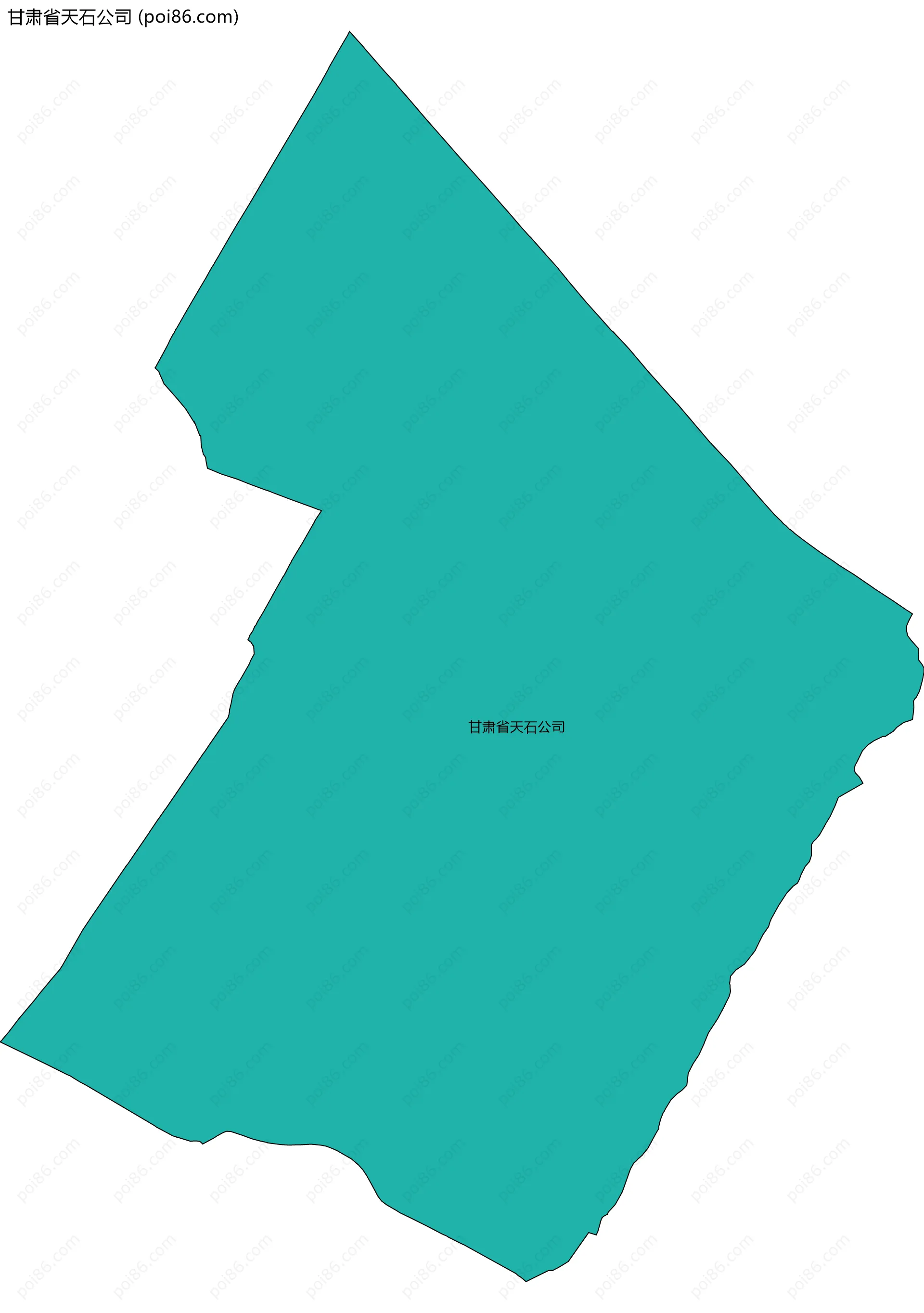 甘肃省天石公司边界地图