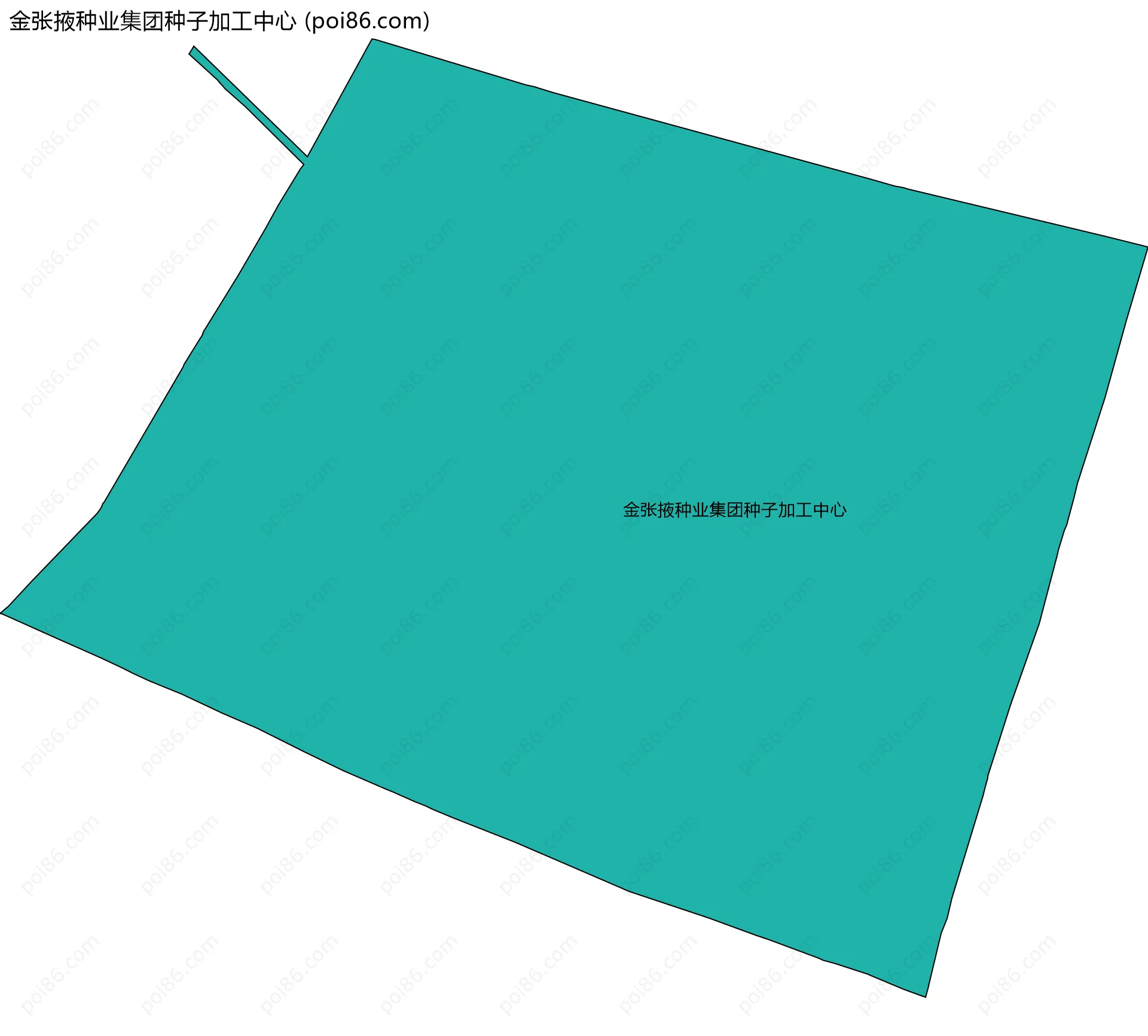 金张掖种业集团种子加工中心边界地图