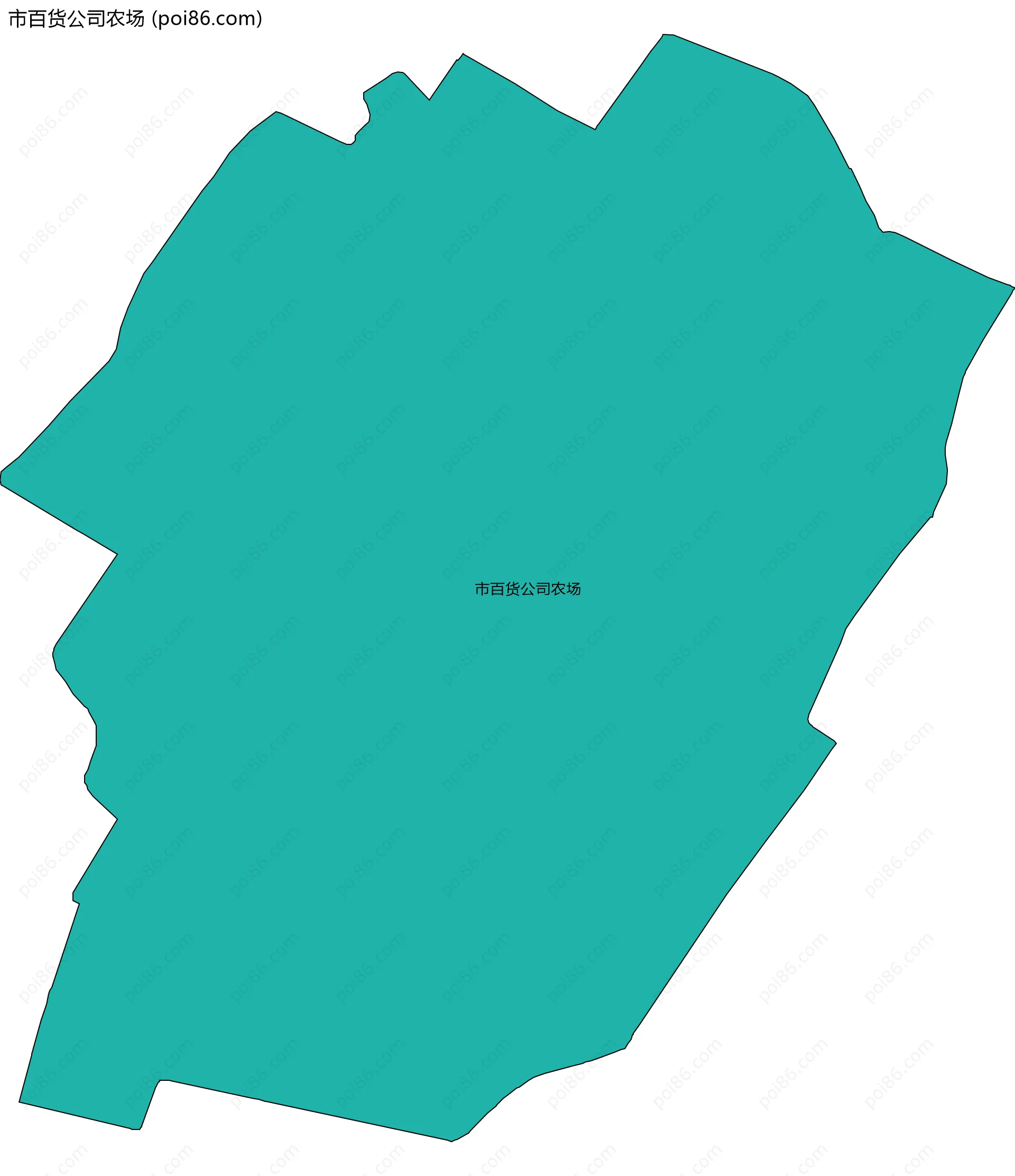 市百货公司农场边界地图