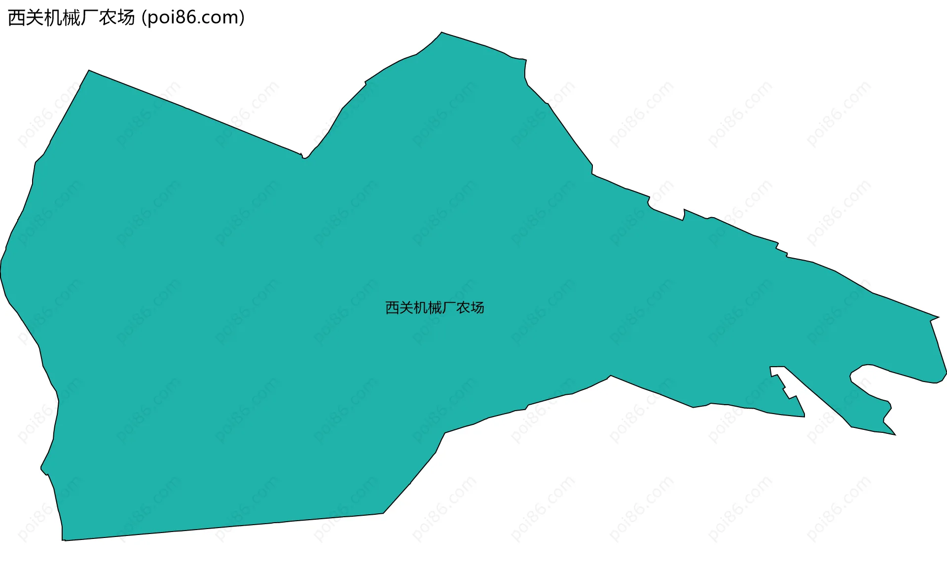 西关机械厂农场边界地图