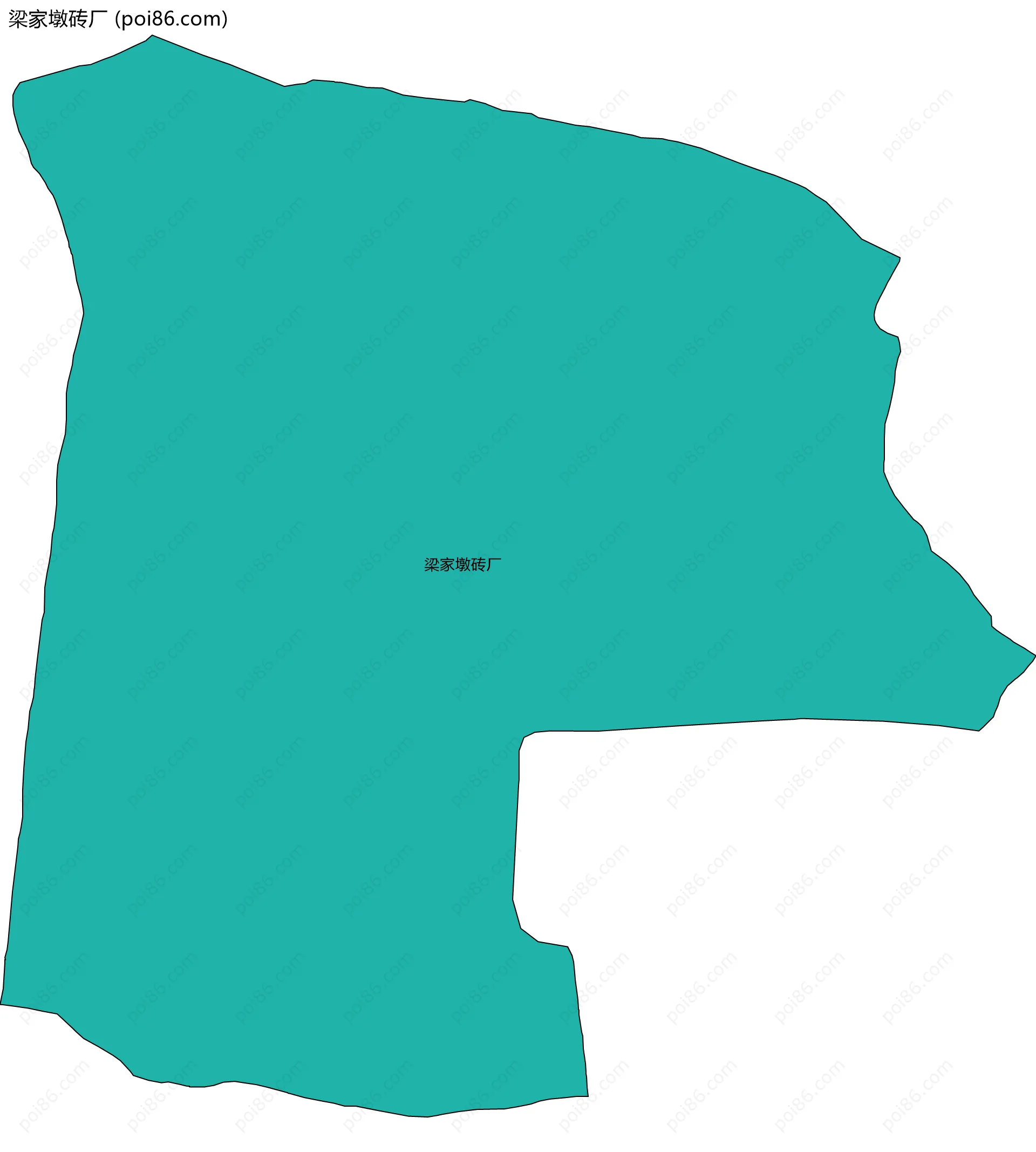 梁家墩砖厂边界地图