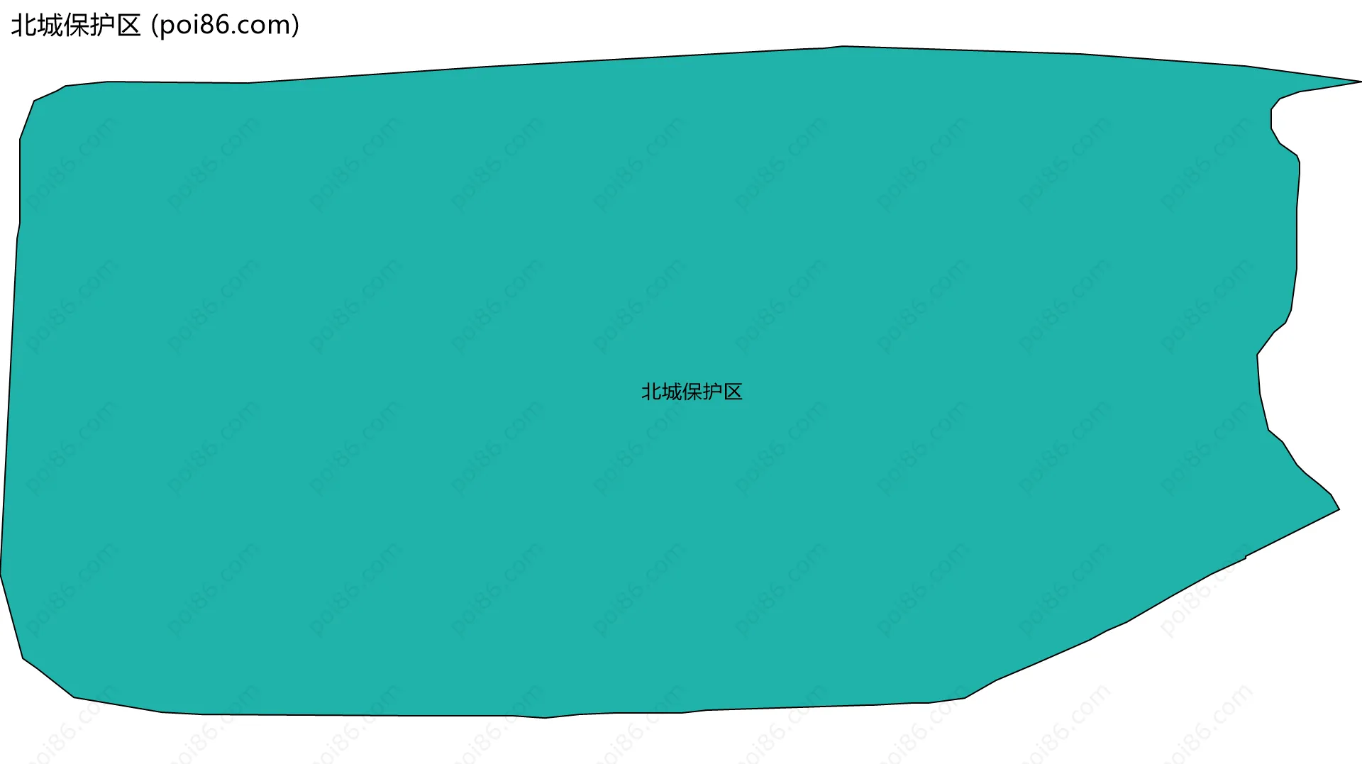 北城保护区边界地图