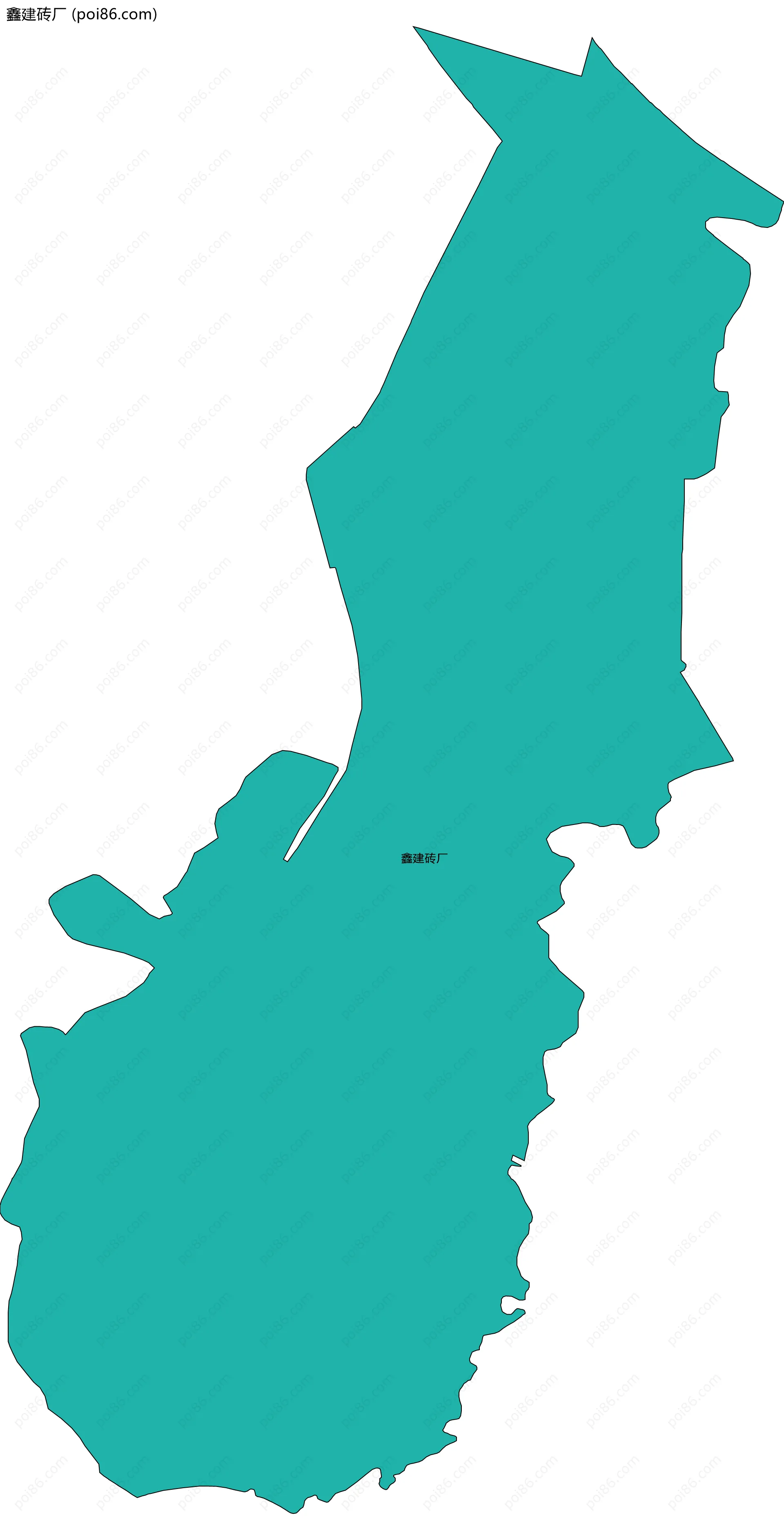 鑫建砖厂边界地图