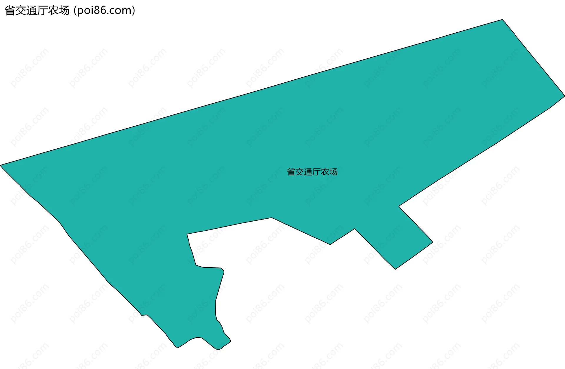 省交通厅农场边界地图