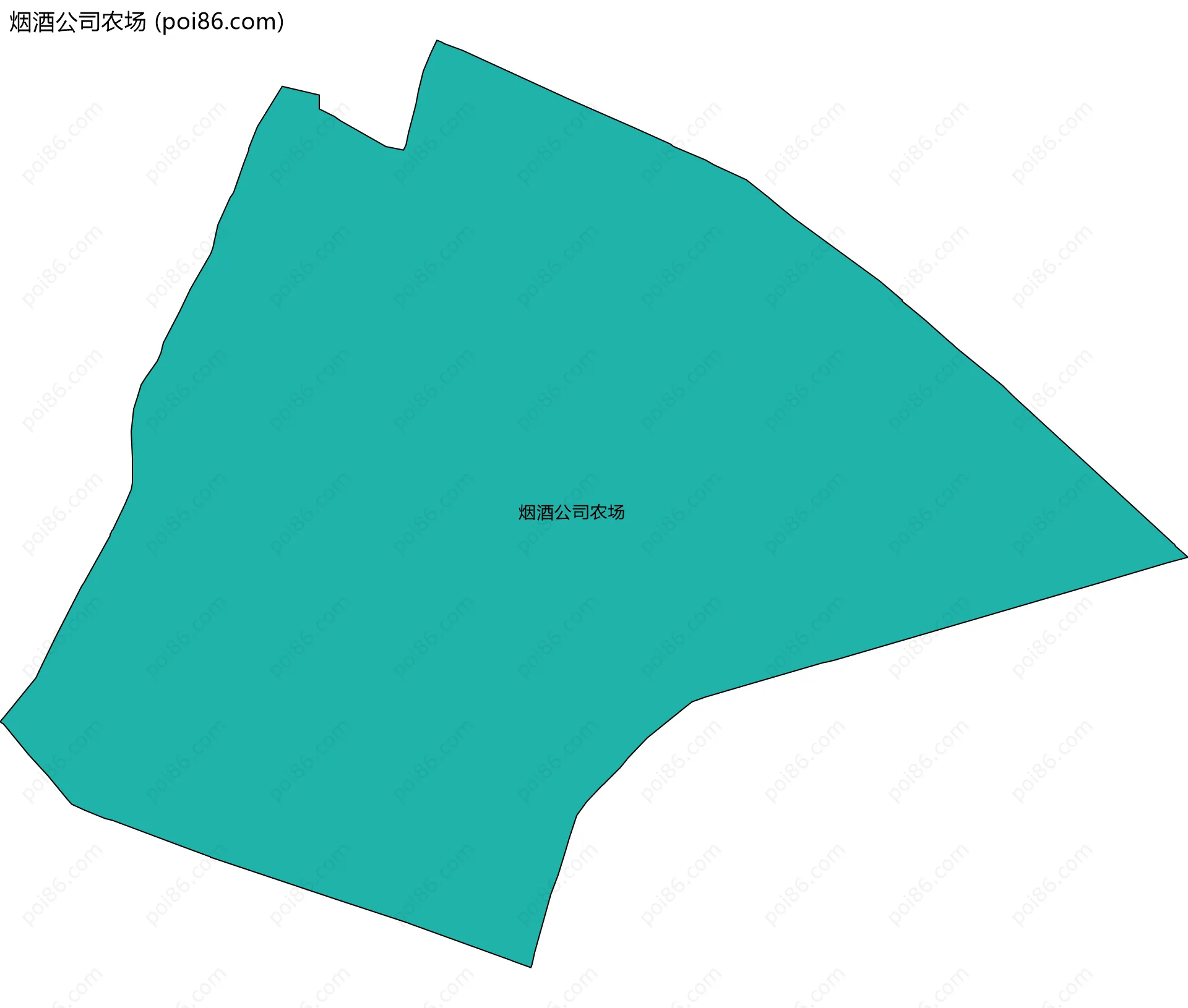 烟酒公司农场边界地图