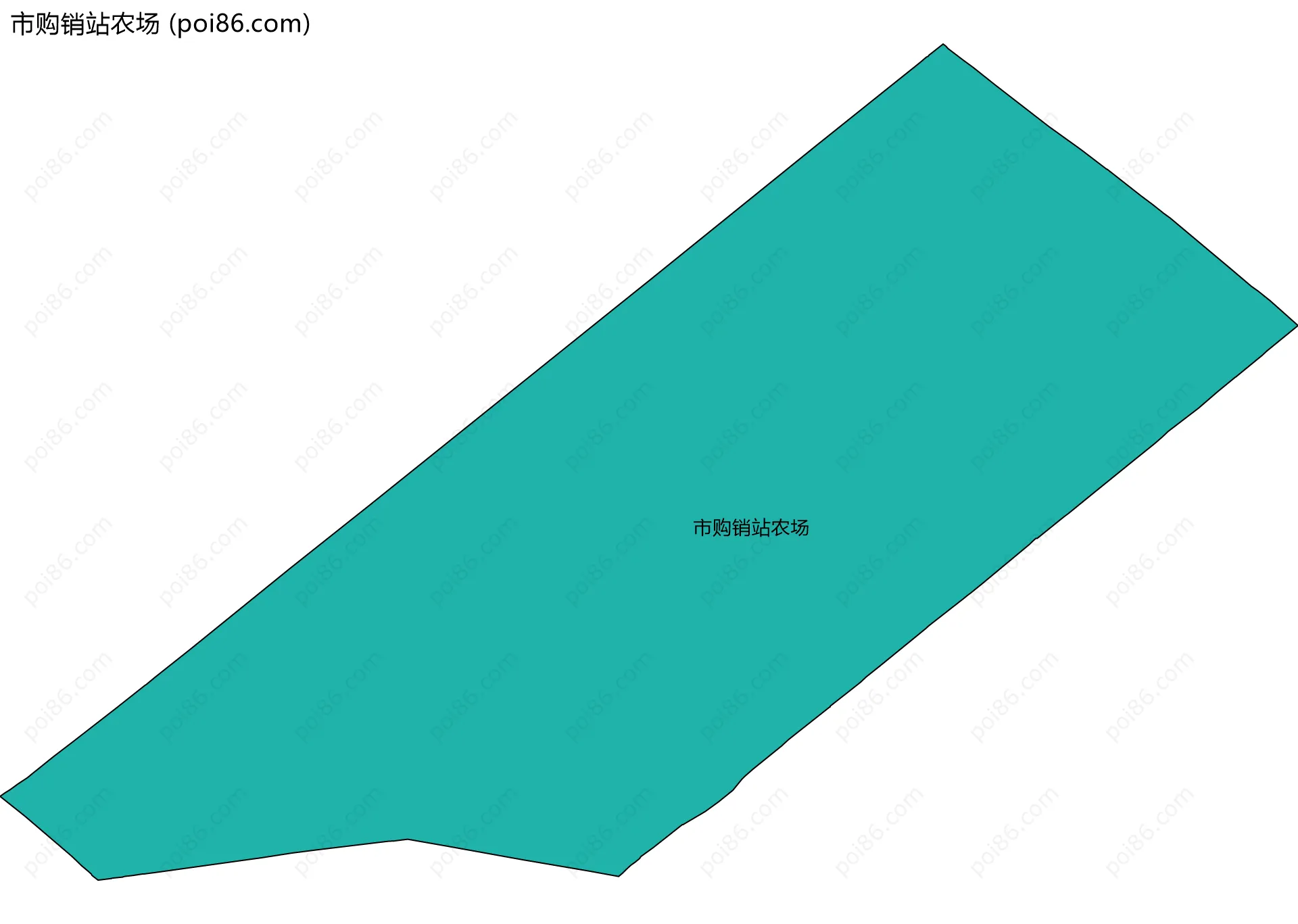 市购销站农场边界地图