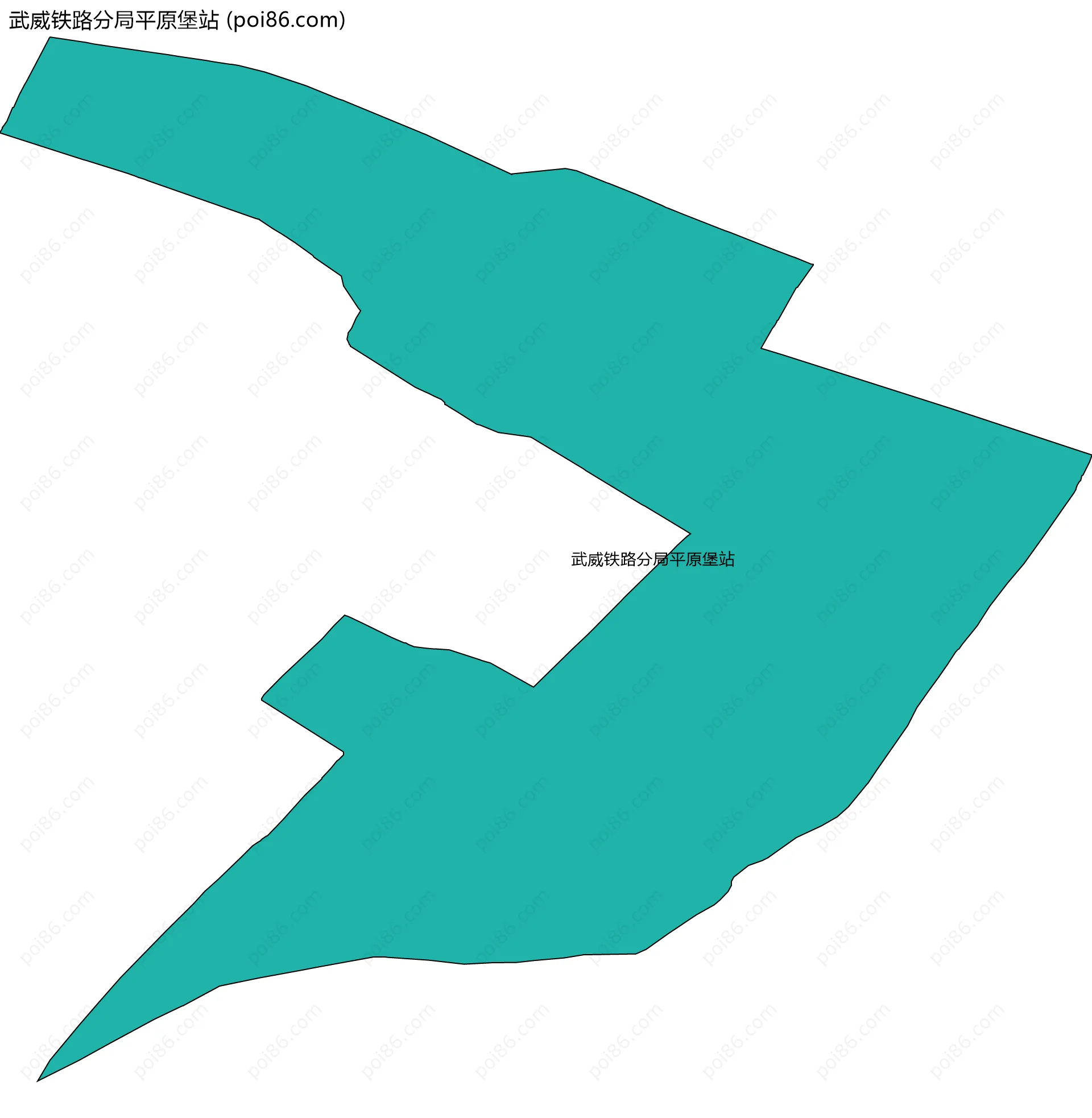 武威铁路分局平原堡站边界地图