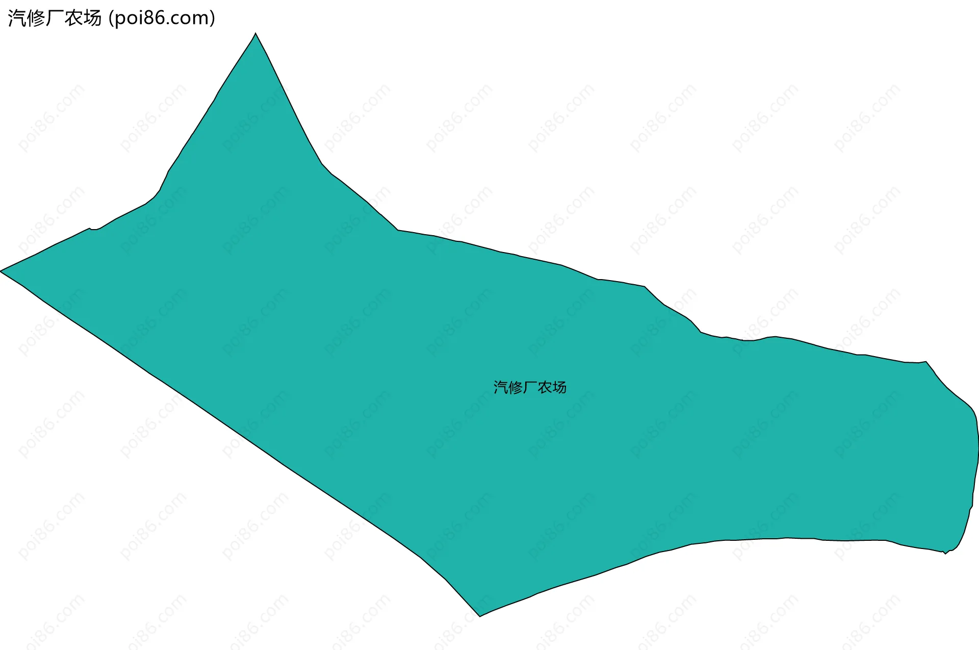 汽修厂农场边界地图