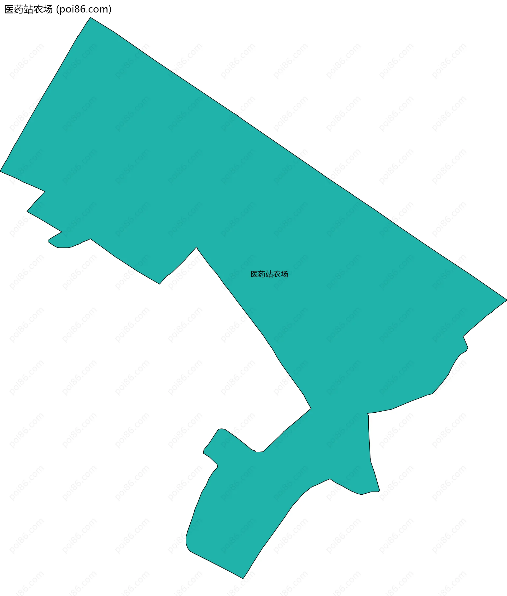 医药站农场边界地图