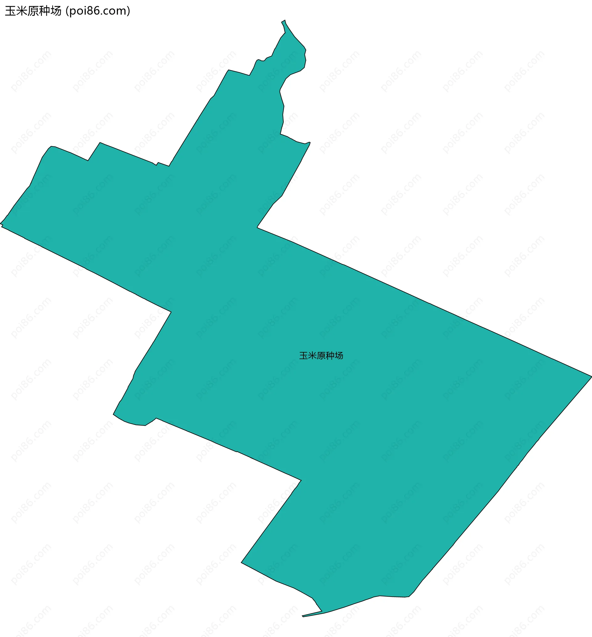 玉米原种场边界地图