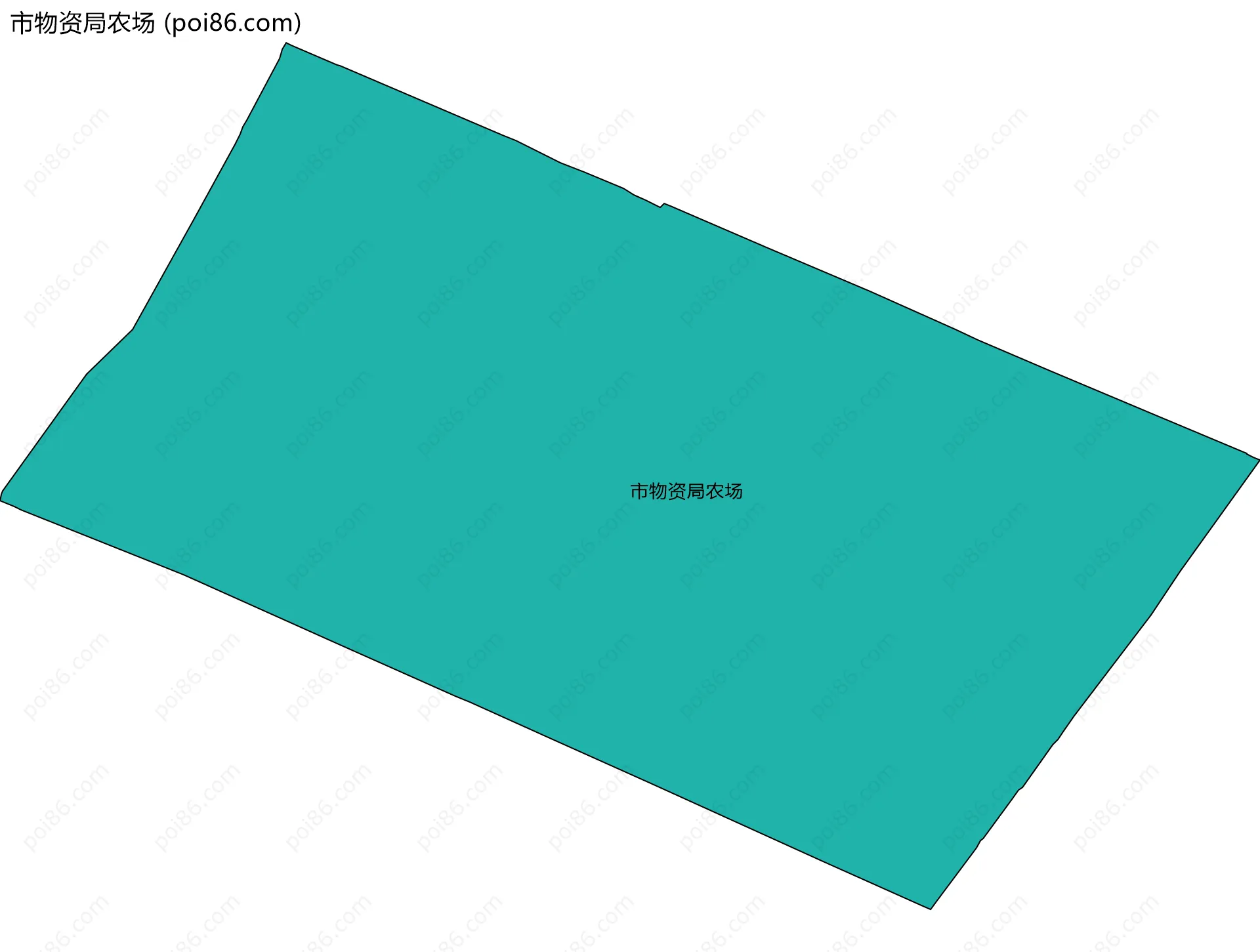 市物资局农场边界地图