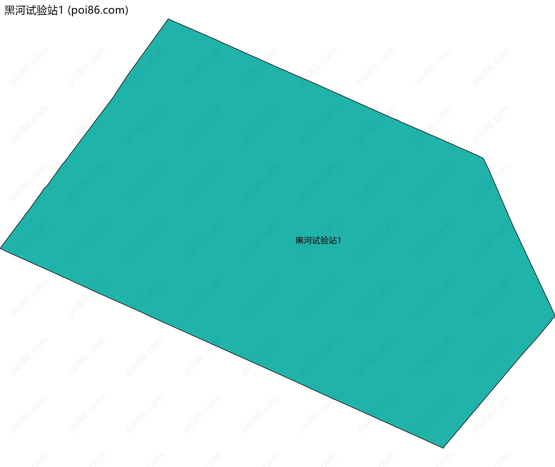黑河试验站1边界地图