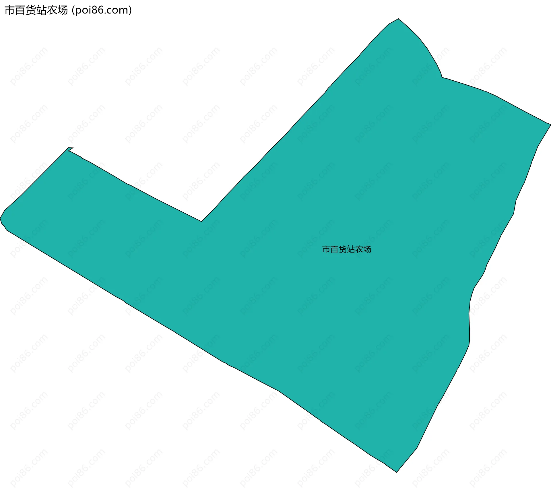 市百货站农场边界地图